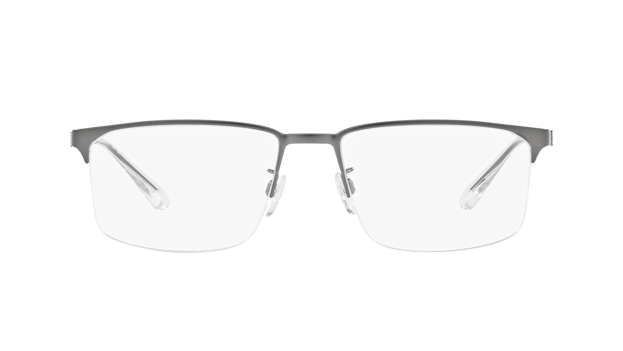 Image 1 of Grey Square Eyeglasses for Men from Emporio Armani Available at Titan Eye+