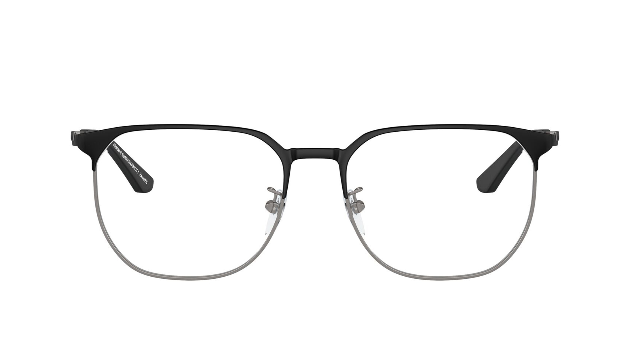 Image 1 of Phantos Black Rimmed Eyeglasses for Men from Emporio Armani Available at Titan Eye+