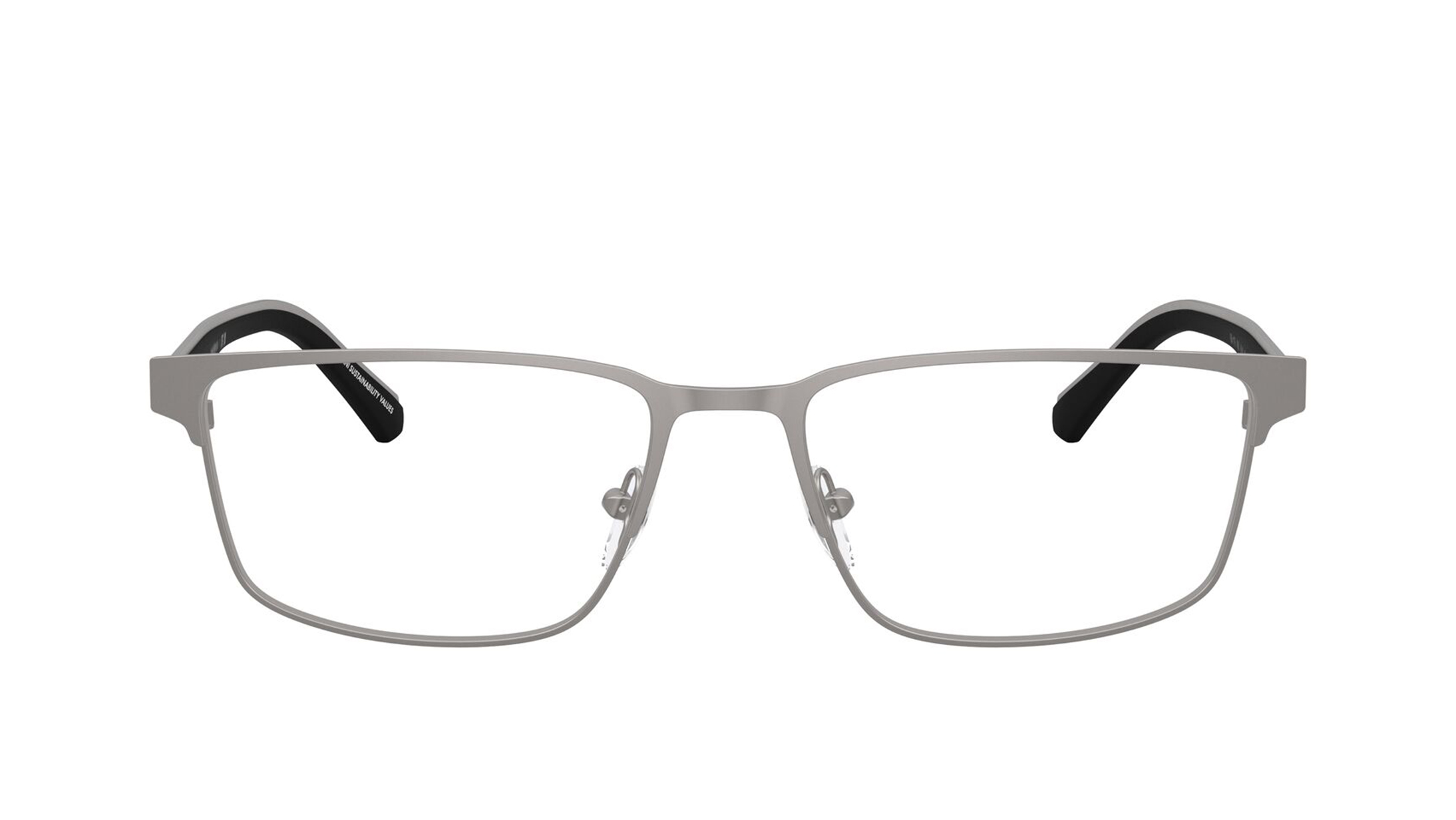 Image 1 of Grey Rectangle Eyeglasses for Men from Emporio Armani Available at Titan Eye+