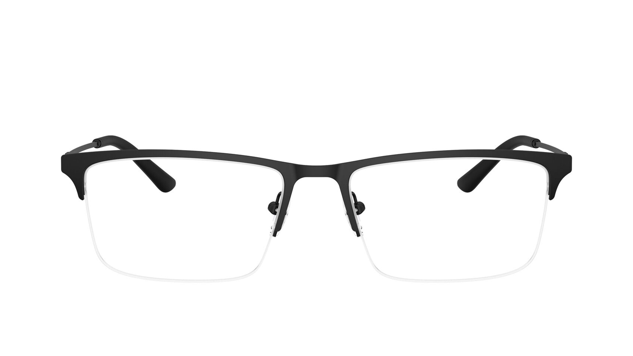 Image 1 of Black Rectangle Eyeglasses for Men from Emporio Armani Available at Titan Eye+