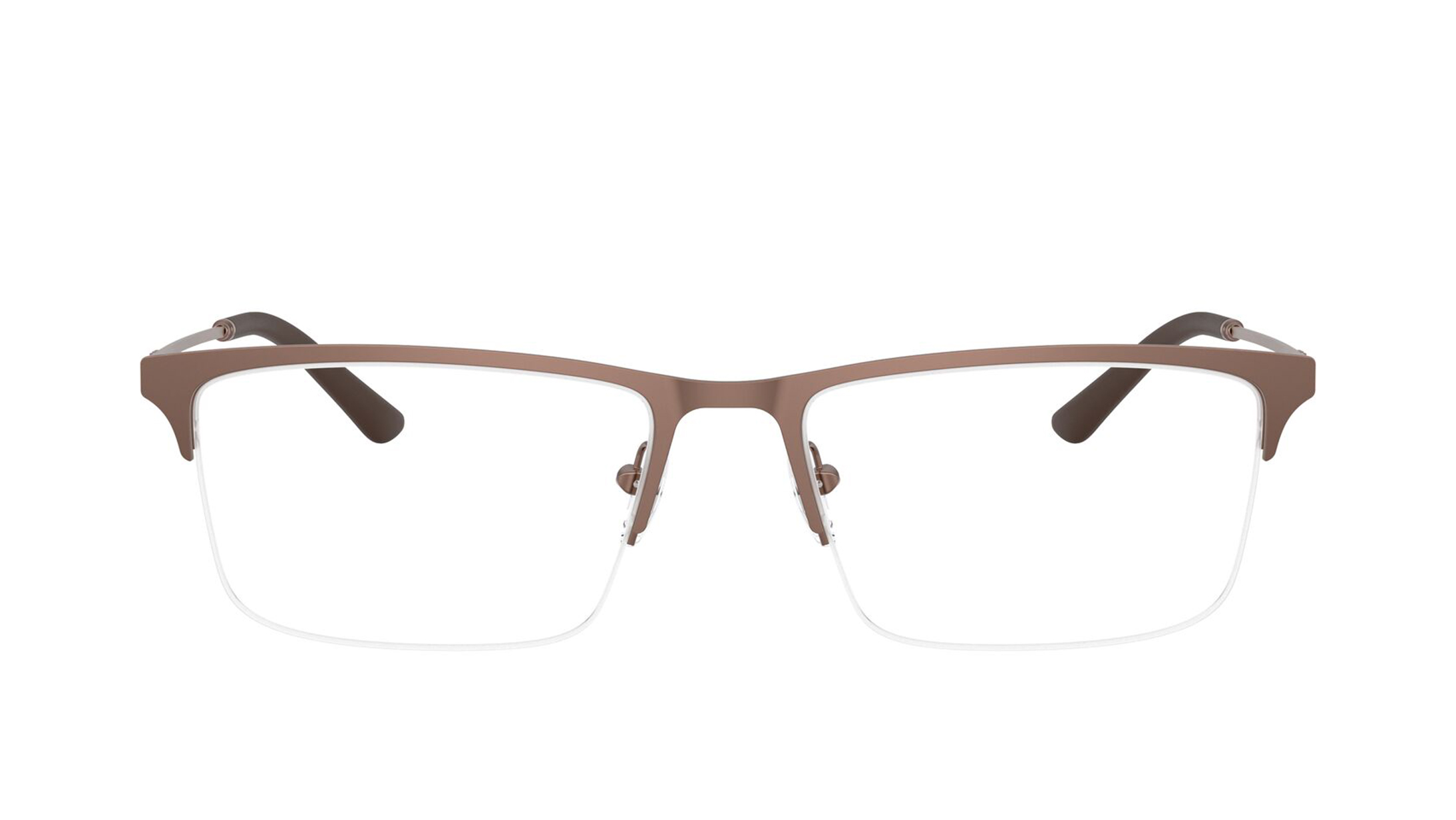 Image 1 of Bronze Rectangle Eyeglasses for Men from Emporio Armani Available at Titan Eye+