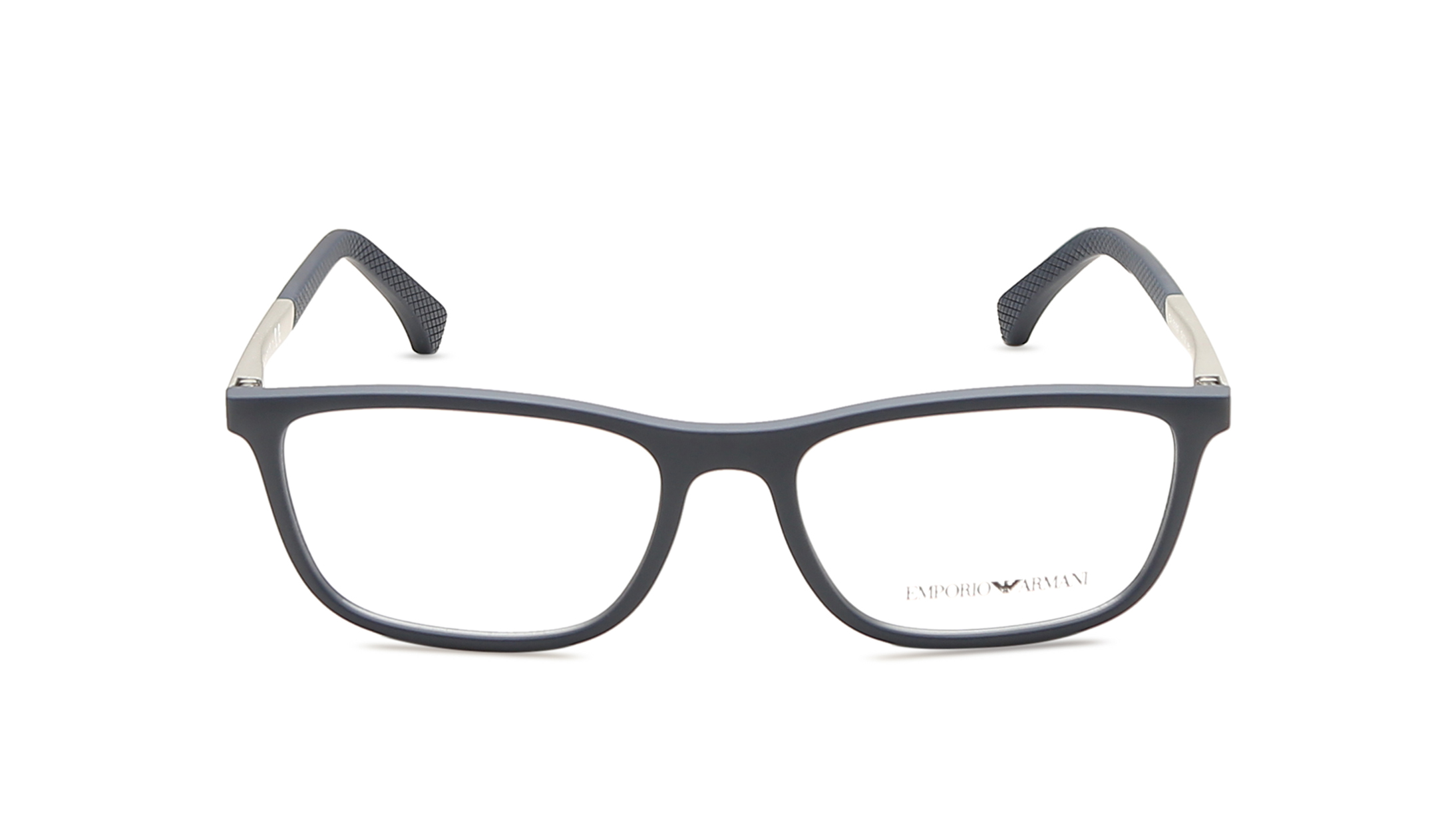 Image 1 of Blue Rectangle Rimmed Eyeglasses for Men from Emporio Armani Available at Titan Eye+