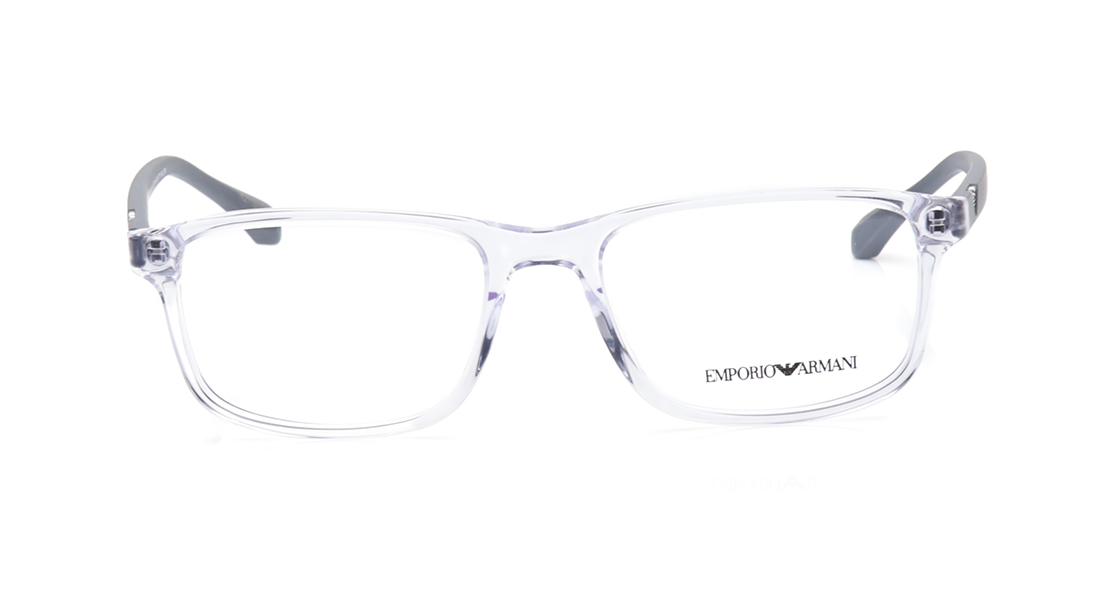 Image 1 of Brown Rectangle Rimmed Eyeglasses for Women from Emporio Armani Available at Titan Eye+