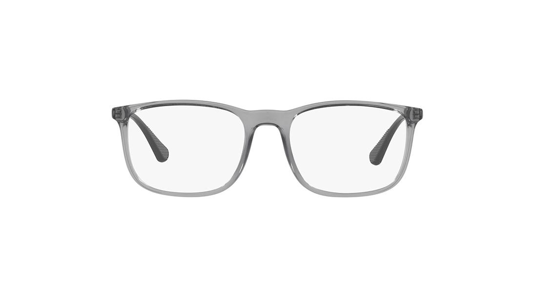 Image 1 of Grey Square Rimmed Eyeglasses for Men from Emporio Armani Available at Titan Eye+
