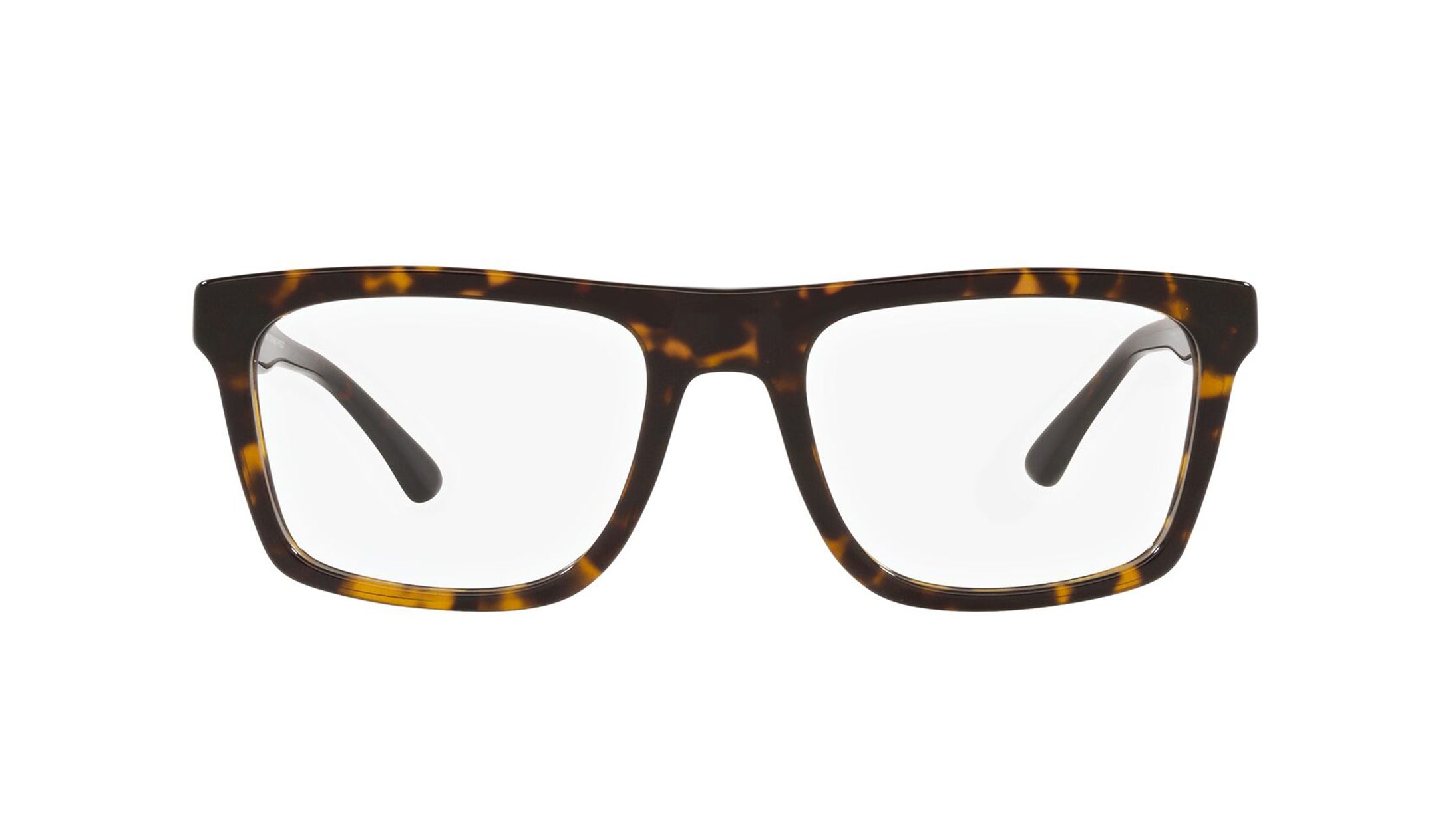 Image 1 of Havana Rectangle Eyeglasses for Men from Emporio Armani Available at Titan Eye+