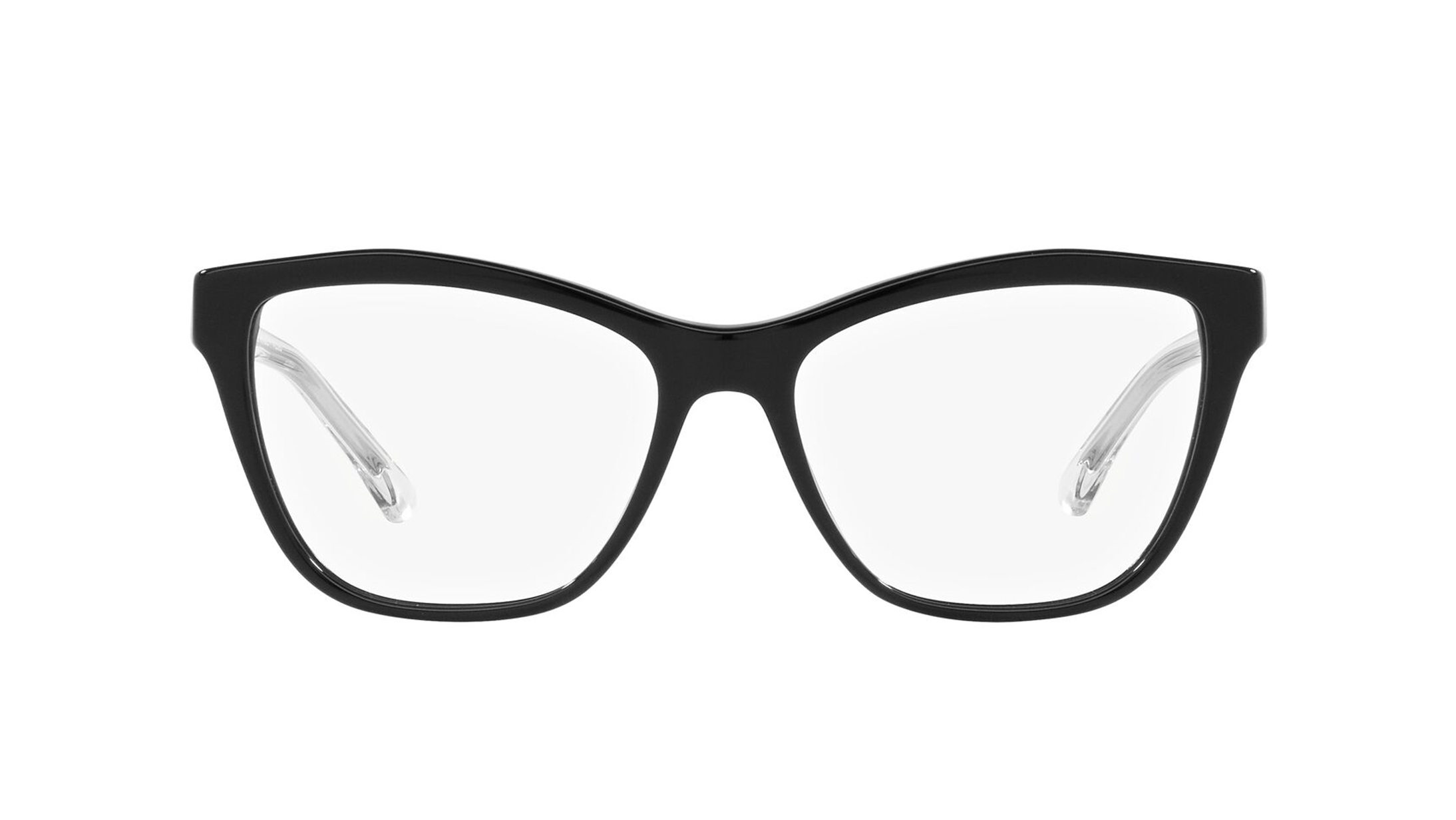Image 1 of Black CatEye Rimmed Eyeglasses for Women from Emporio Armani Available at Titan Eye+