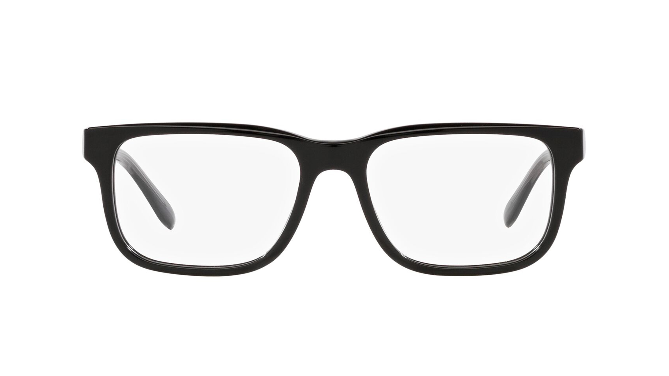 Image 1 of Black Rectangle Eyeglasses for Men from Emporio Armani Available at Titan Eye+