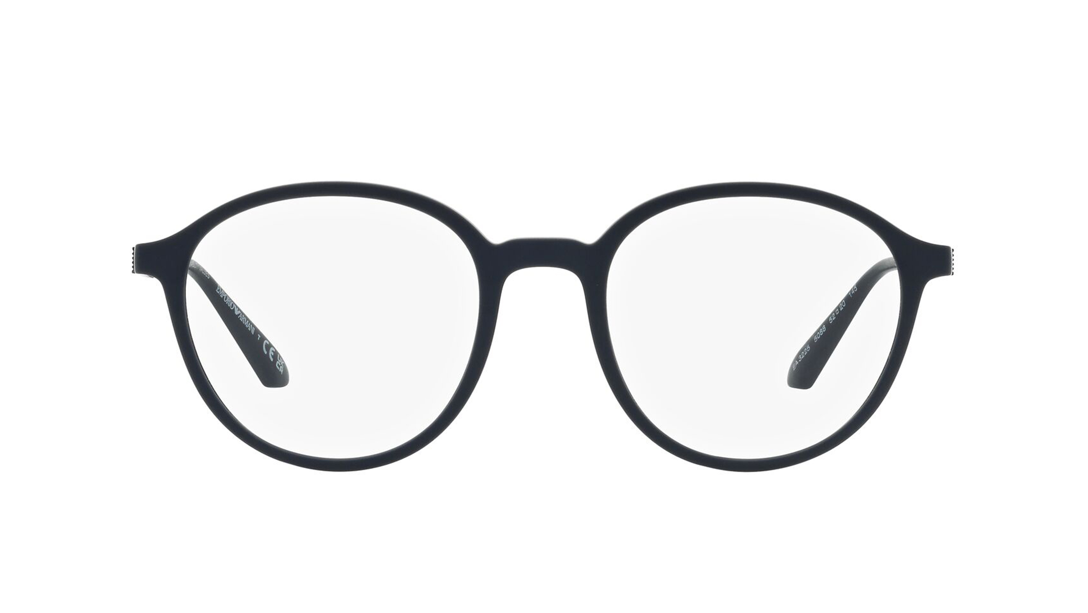 Image 1 of Blue Round Eyeglasses for Men from Emporio Armani Available at Titan Eye+
