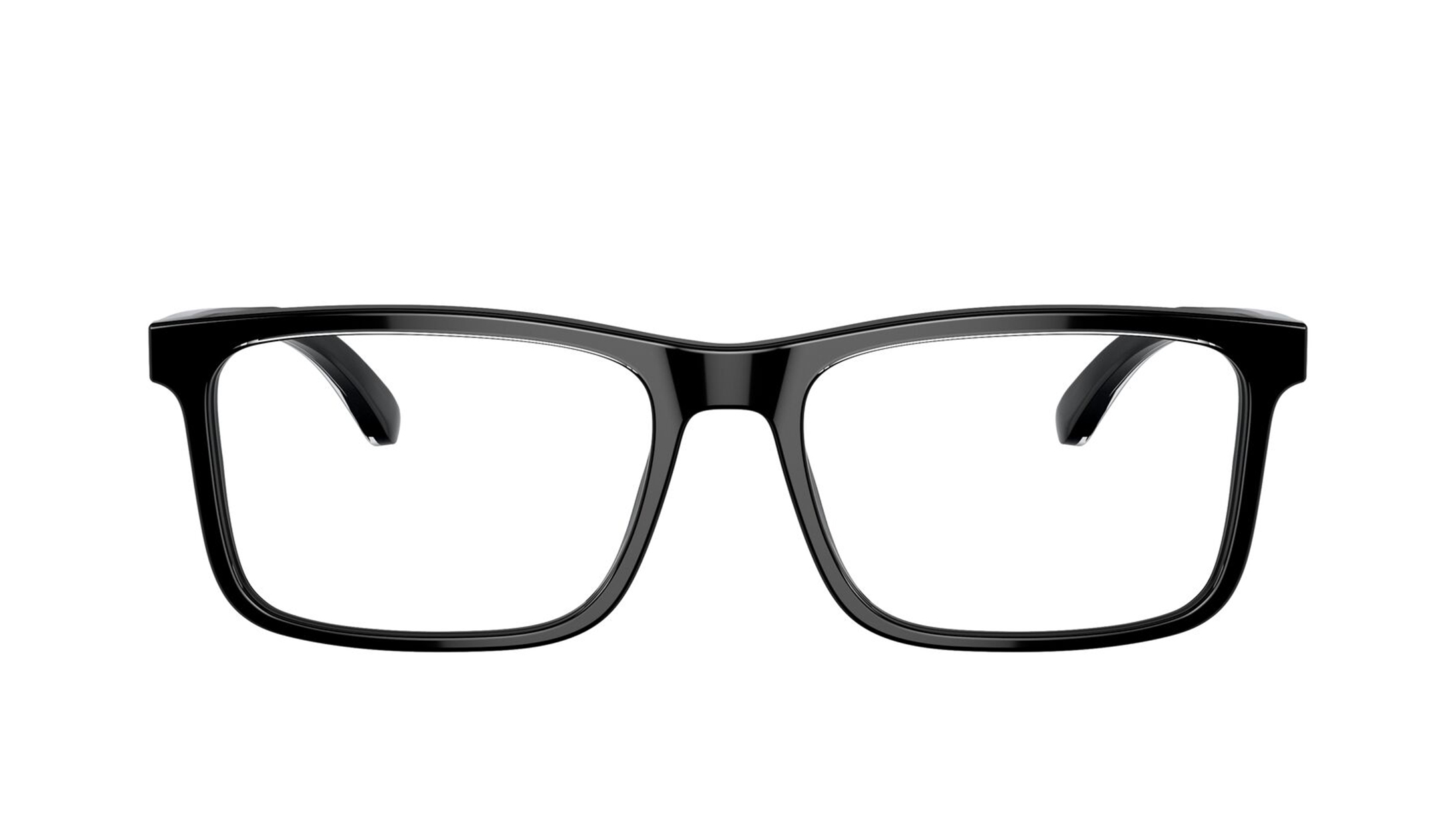 Image 1 of Black Rectangle Eyeglasses for Men from Emporio Armani Available at Titan Eye+