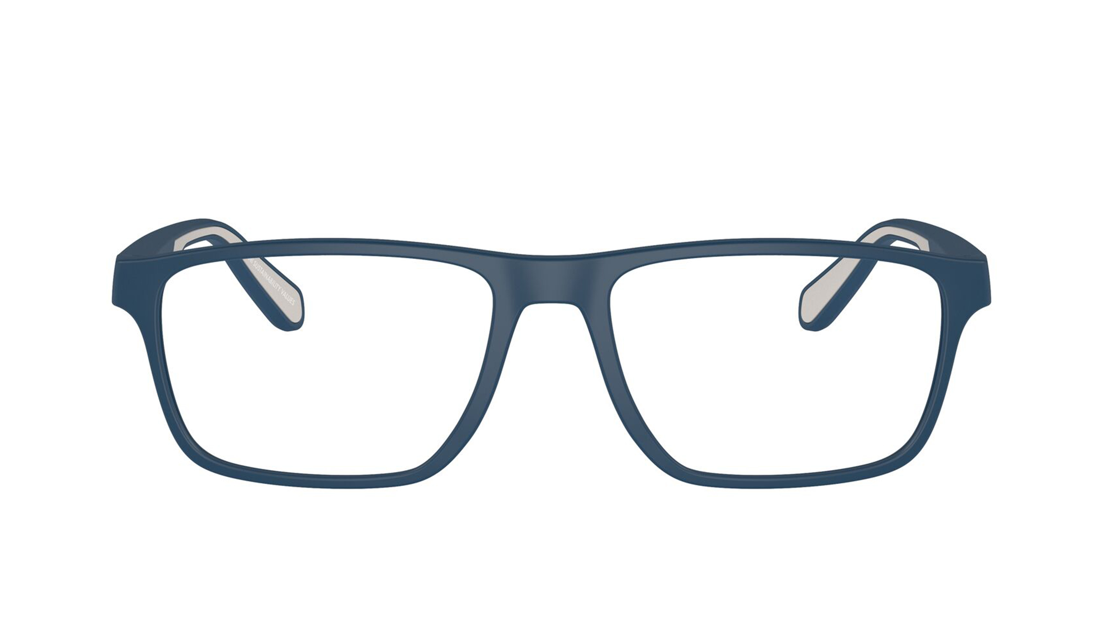 Image 1 of Blue Rectangle Eyeglasses for Men from Emporio Armani Available at Titan Eye+