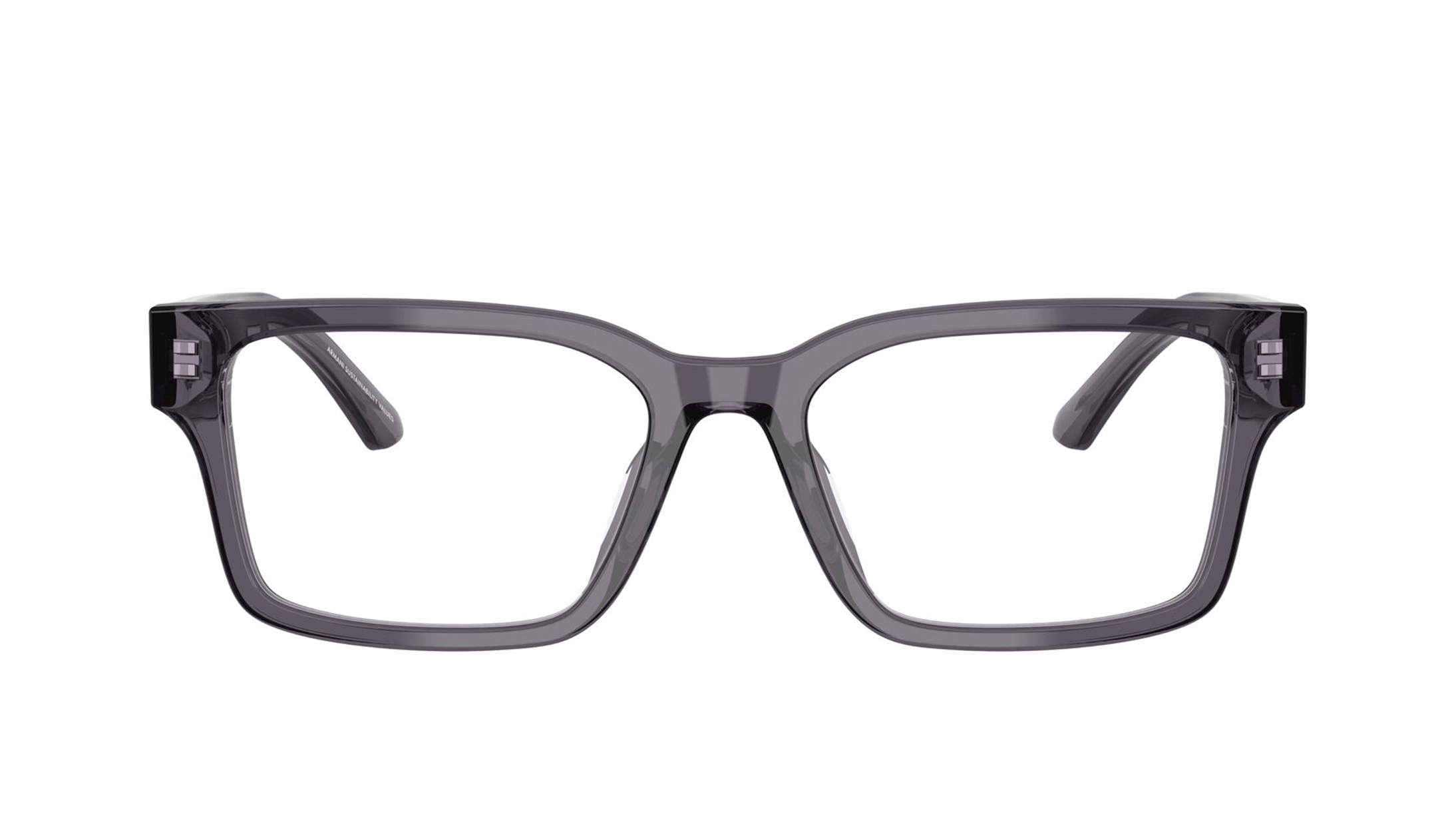 Image 1 of Grey Rectangle Eyeglasses for Women from Emporio Armani Available at Titan Eye+