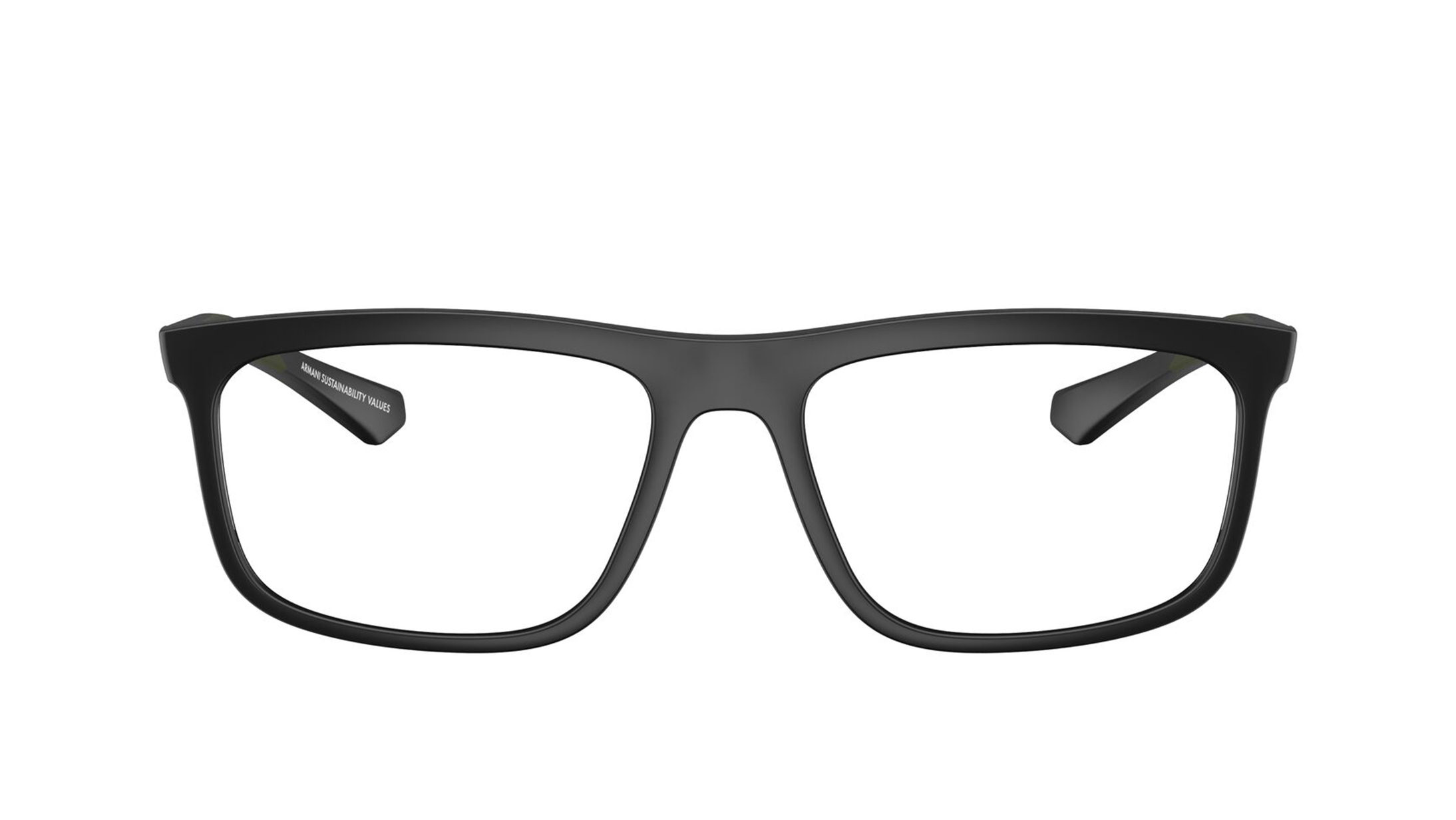 Image 1 of Black Square Eyeglasses for Men from Emporio Armani Available at Titan Eye+