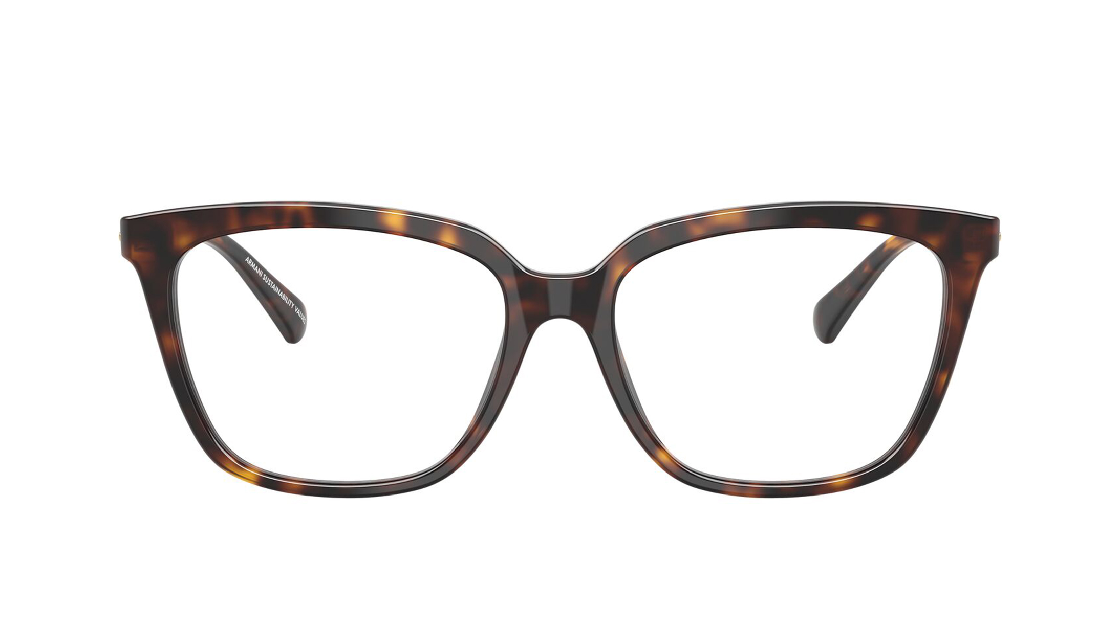 Image 1 of Havana CatEye Eyeglasses for Women from Emporio Armani Available at Titan Eye+