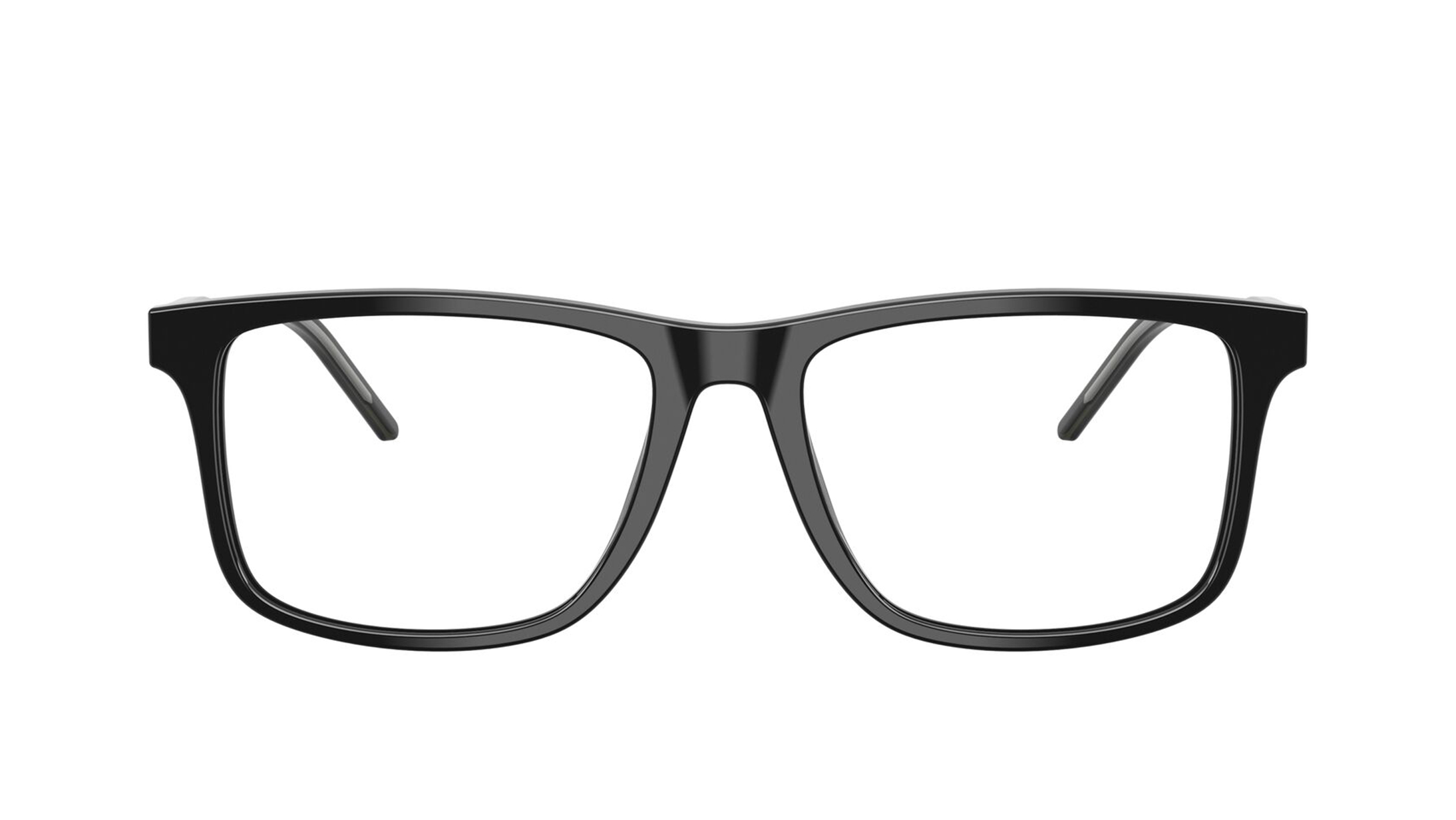Image 1 of Black Square Eyeglasses for Men from Emporio Armani Available at Titan Eye+