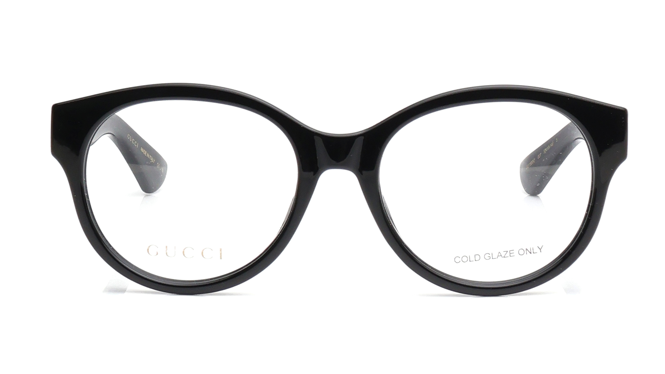 Image 1 of Black Round Eyeglasses for Women from Gucci Available at Titan Eye+