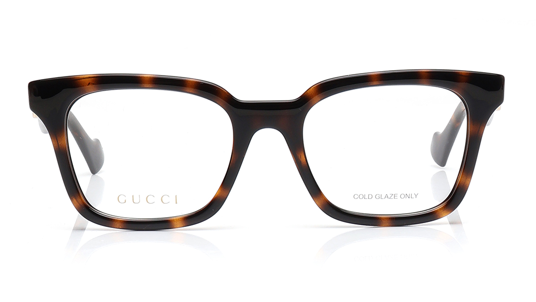 Image 1 of Havana Square Eyeglasses for Women from Gucci Available at Titan Eye+