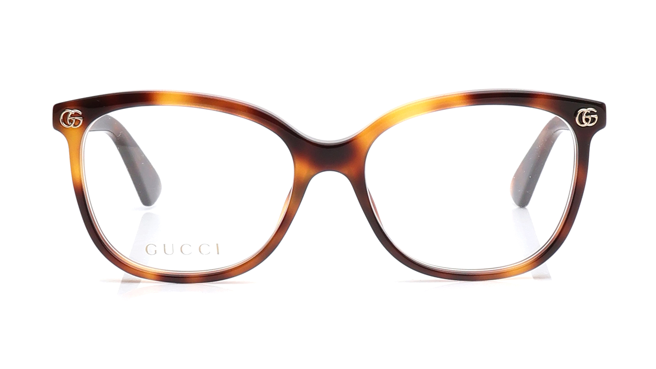 Image 1 of Havana CatEye Eyeglasses for Women from Gucci Available at Titan Eye+