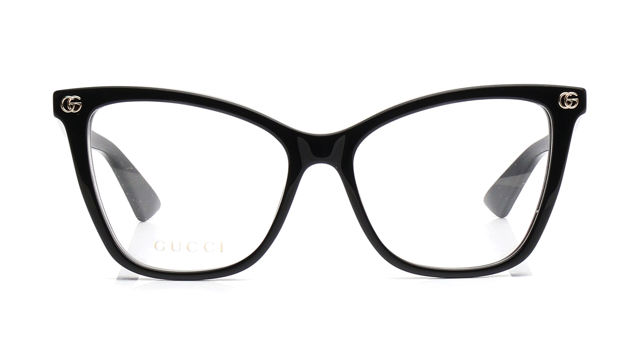 Image 1 of Black CatEye Eyeglasses for Women from Gucci Available at Titan Eye+