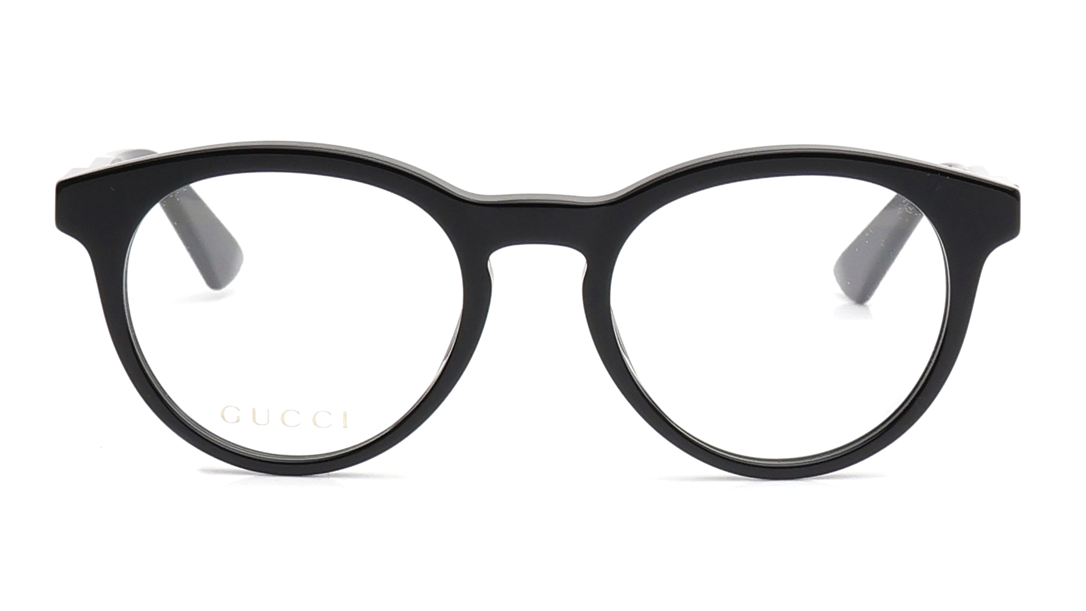 Image 1 of Black Round Eyeglasses for Men from Gucci Available at Titan Eye+