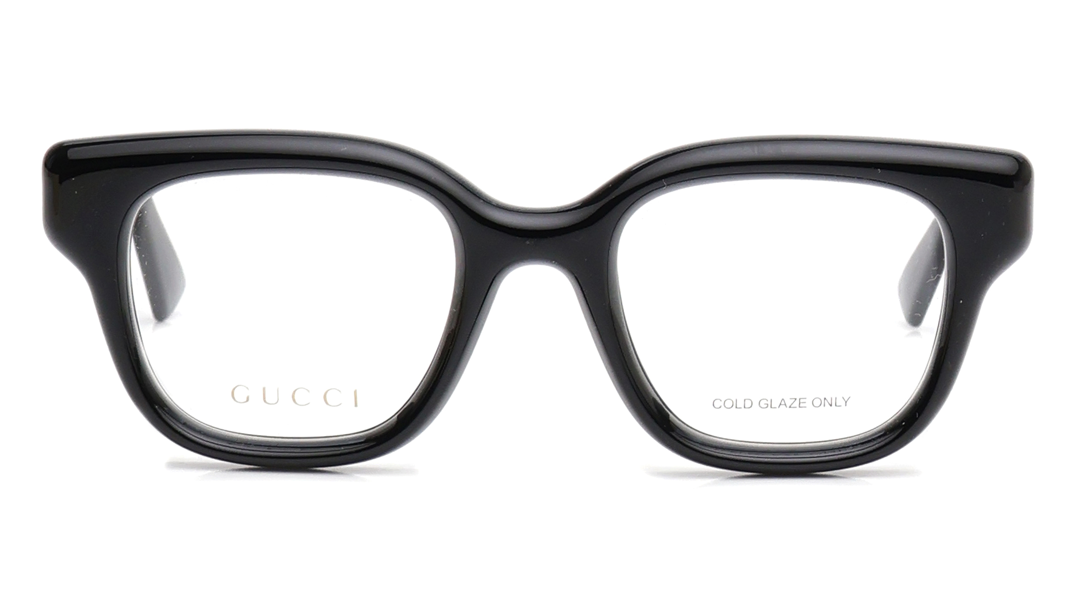 Image 1 of Black Square Eyeglasses for Women from Gucci Available at Titan Eye+