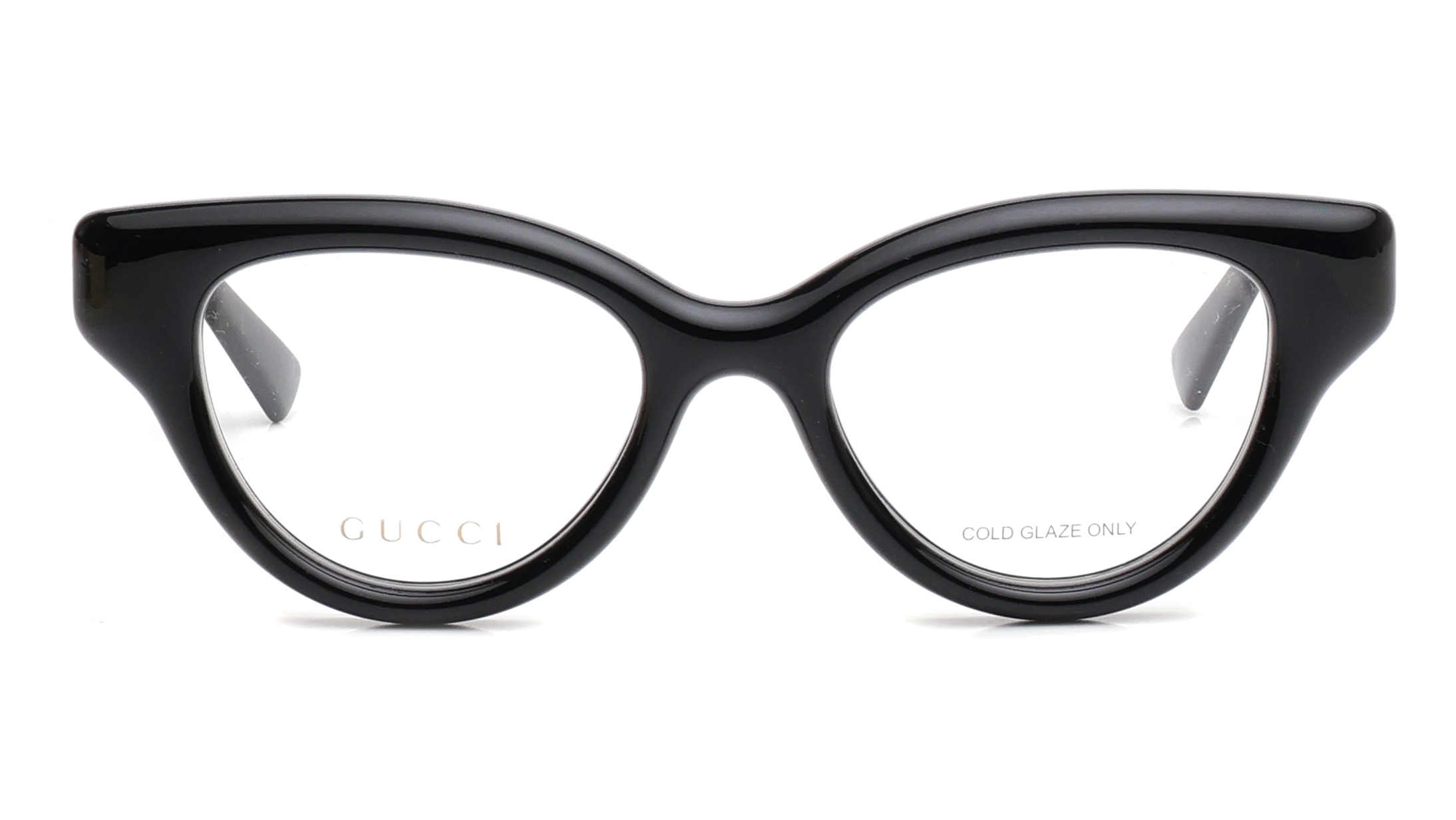 Image 1 of Black CatEye Eyeglasses for Women from Gucci Available at Titan Eye+