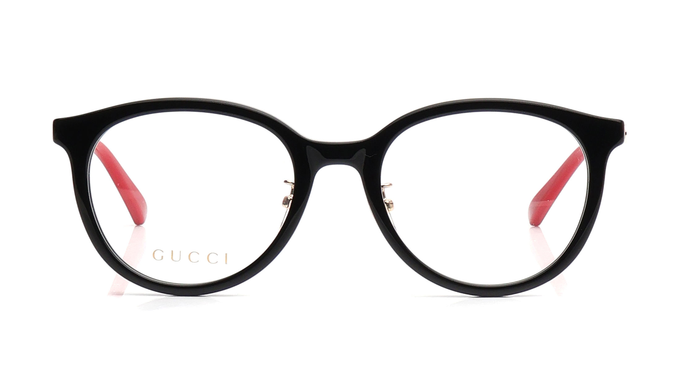 Image 1 of Black Round Eyeglasses for Women from Gucci Available at Titan Eye+