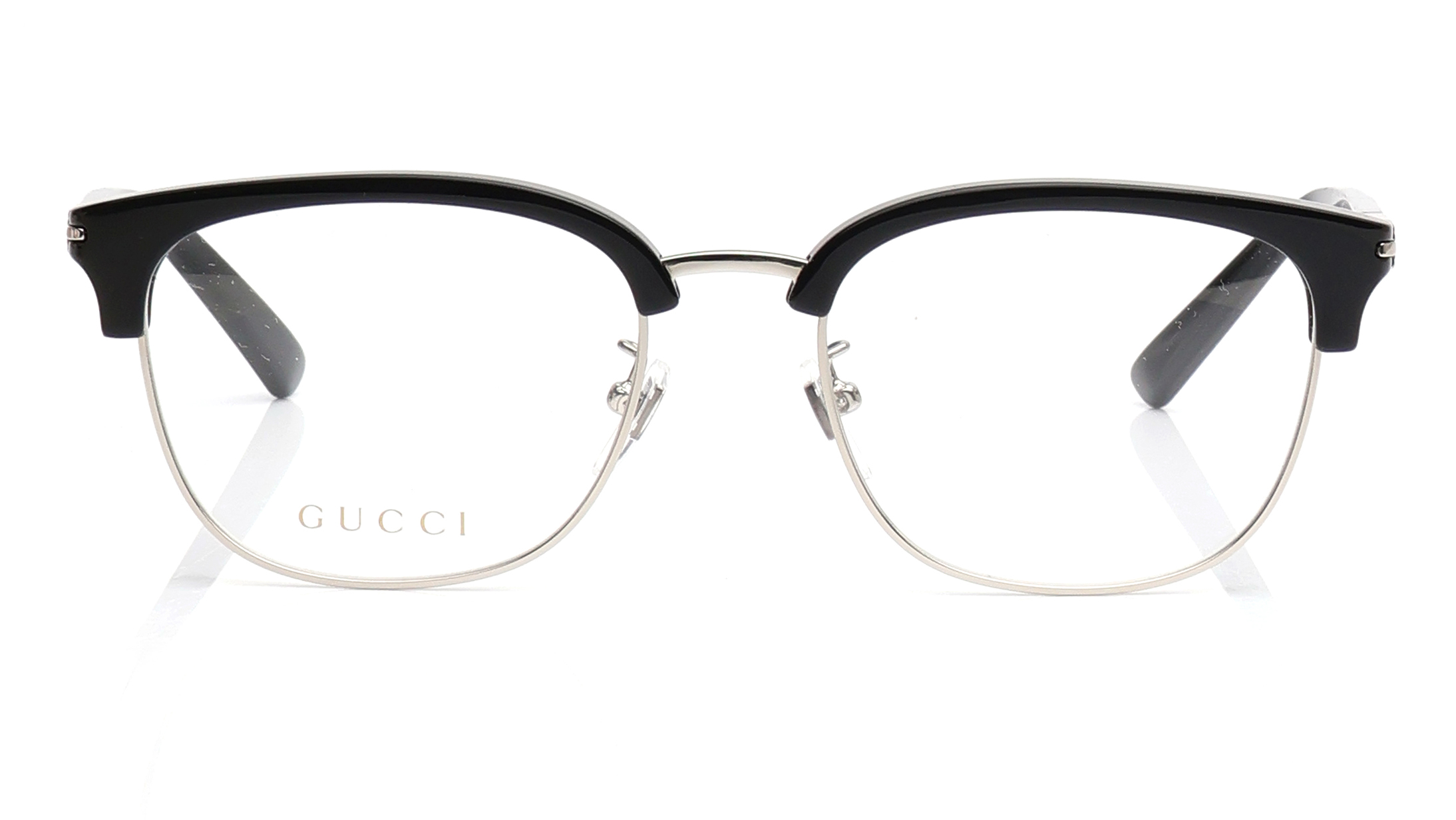 Image 1 of Black Round Eyeglasses for Men from Gucci Available at Titan Eye+