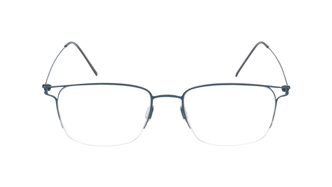 Image 1 of Blue Square Eyeglasses for Men and Women from Zefr Available at Titan Eye+