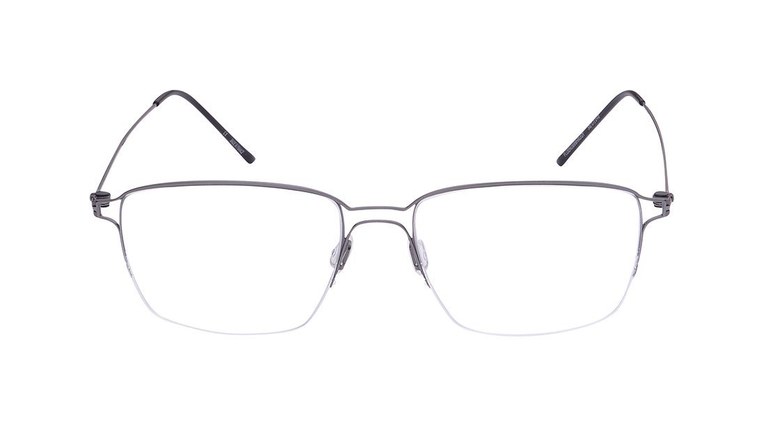 Image 1 of Strasbourg - Grey Semi-Rimmed Eyeglasses from Zefr Available at Titan Eye+