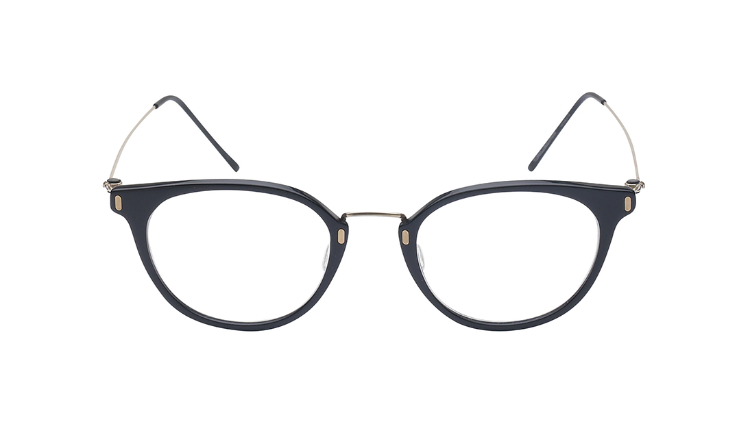 Image 1 of Black Round Eyeglasses for Women from Zefr Available at Titan Eye+