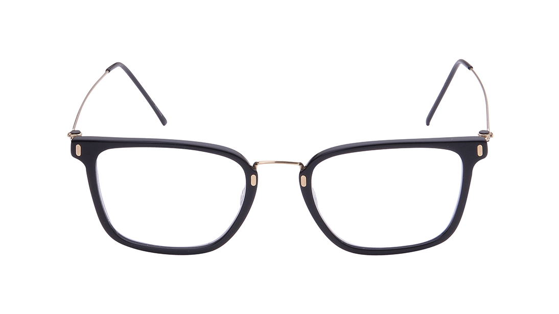 Image 1 of Lyon - Black Rimmed Eyeglasses from Zefr Available at Titan Eye+