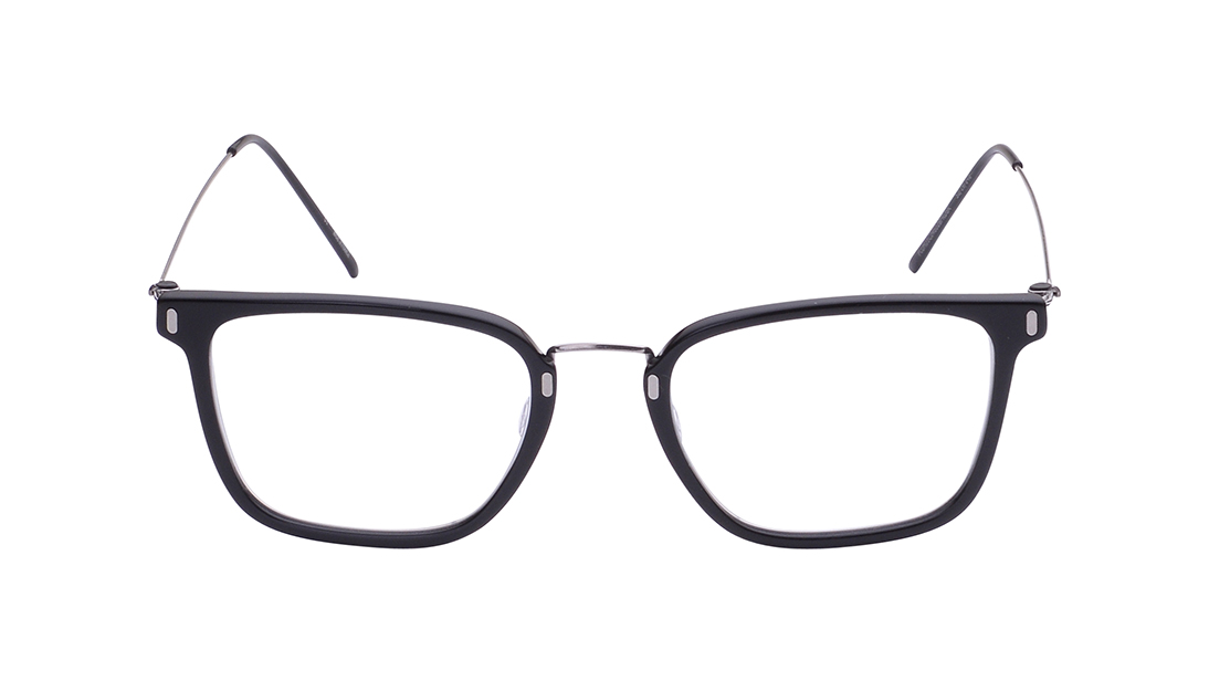 Image 1 of Lyon - Black Rimmed Eyeglasses from Zefr Available at Titan Eye+