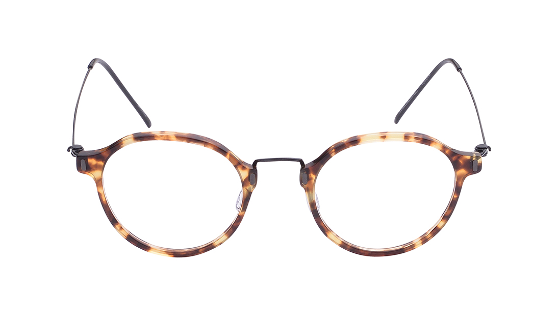 Image 1 of Brown Round Eyeglasses for Men and Women from Zefr Available at Titan Eye+