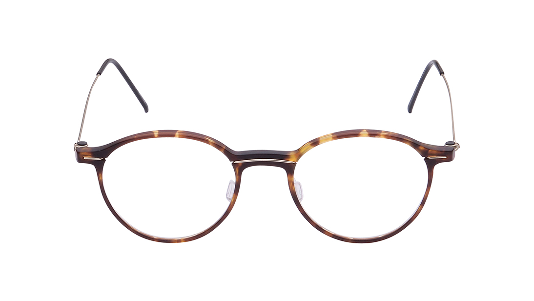 Image 1 of Brown Round Eyeglasses for Men and Women from Zefr Available at Titan Eye+