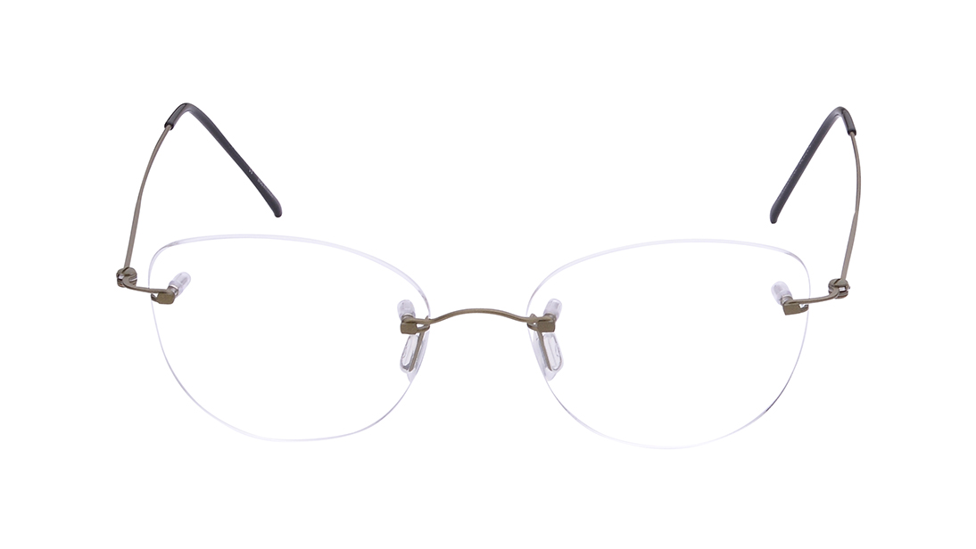 Image 1 of Bordeaux - Blue Rimless Eyeglasses from Zefr Available at Titan Eye+