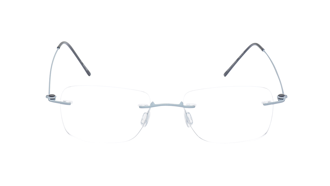 Image 1 of Annecy - Blue Rimless Eyeglasses from Zefr Available at Titan Eye+