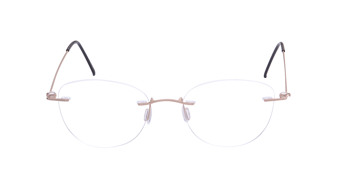 Image 1 of Rose Gold CatEye Eyeglasses for Women from Zefr Available at Titan Eye+