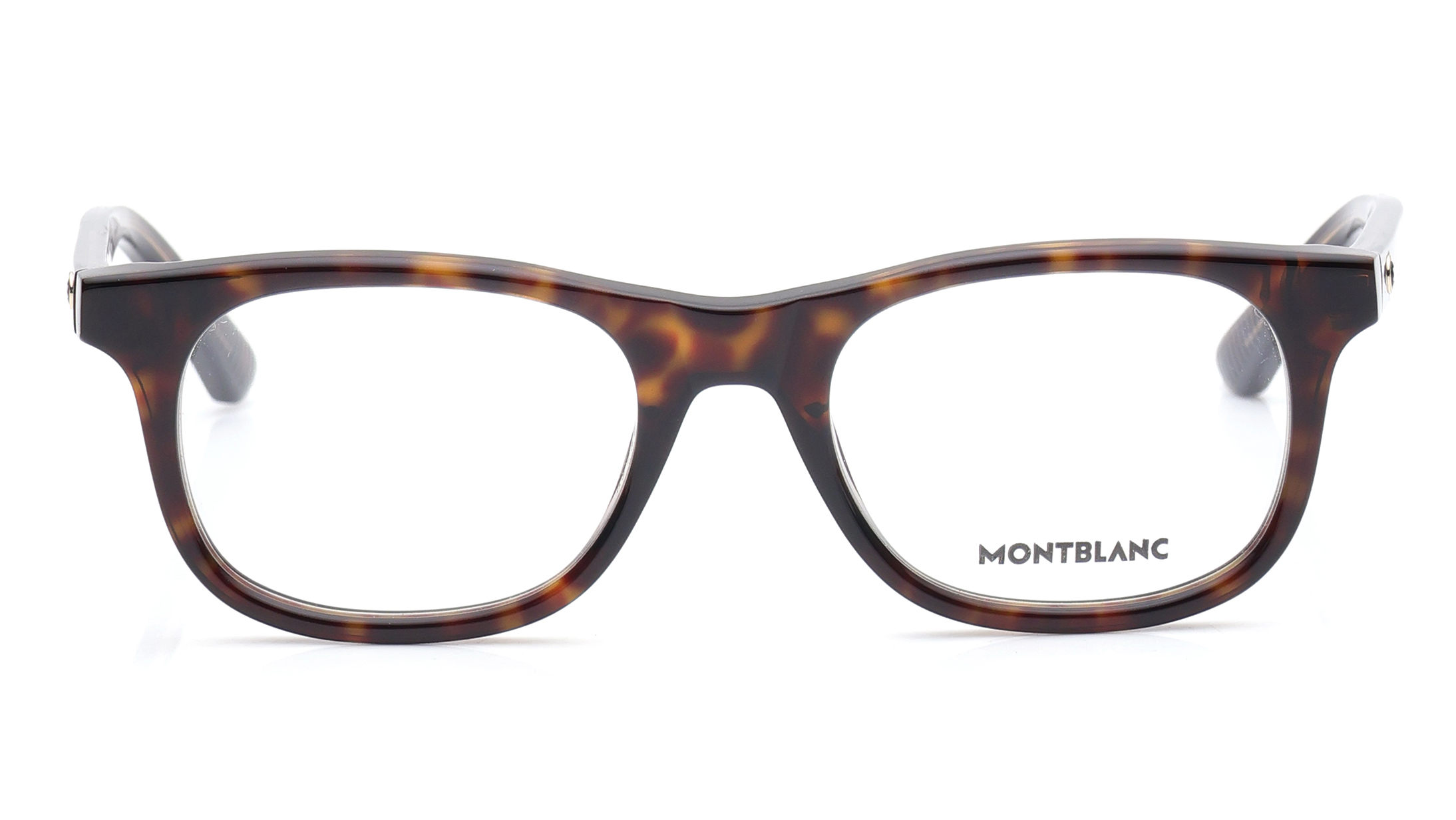Image 1 of Brown Rectangle Eyeglasses for Men from Montblanc Available at Titan Eye+