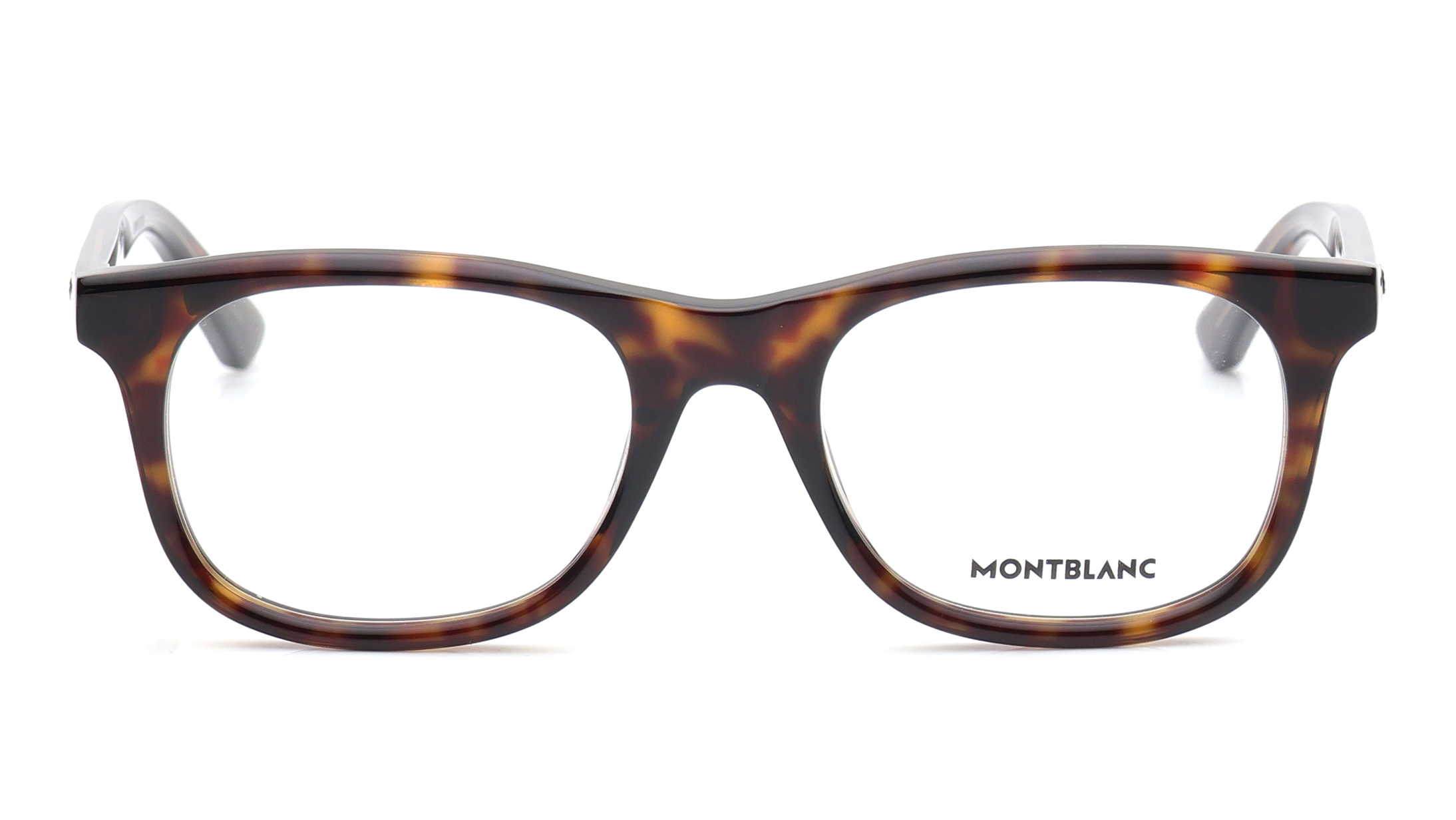 Image 1 of Havana Rectangle Eyeglasses for Men from Montblanc Available at Titan Eye+