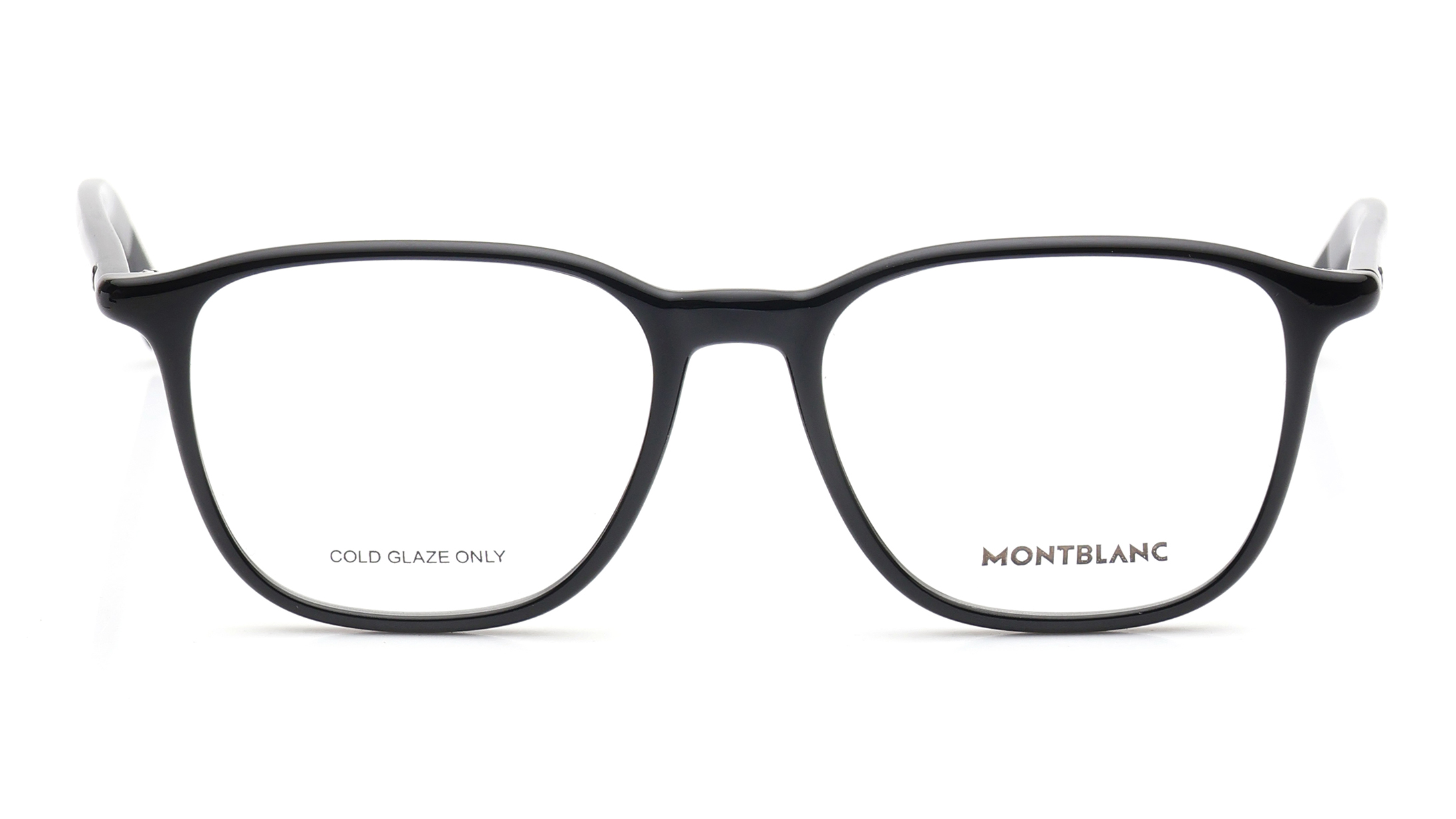 Image 1 of Black Rectangle Eyeglasses for Men from Montblanc Available at Titan Eye+