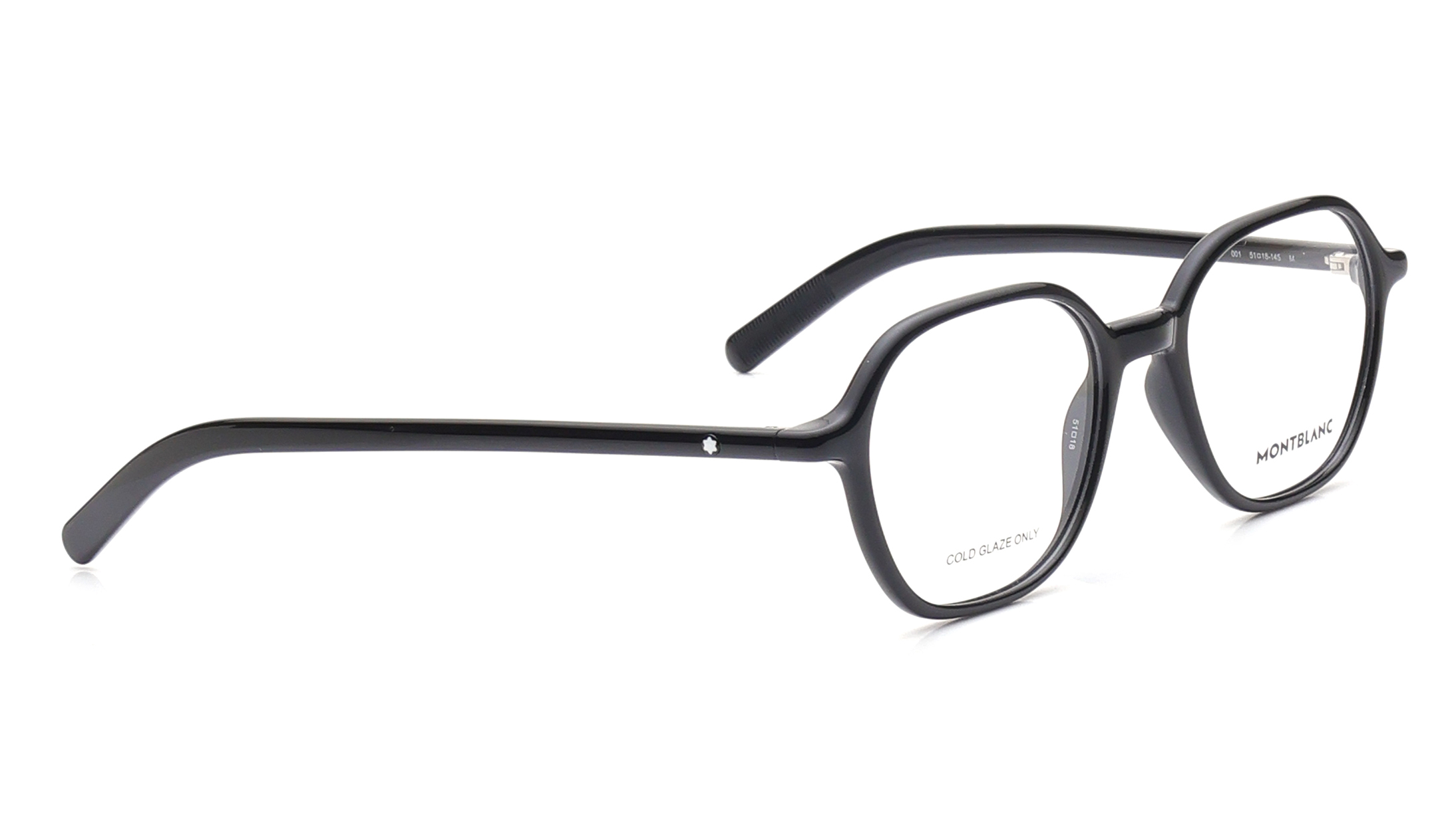 Image 1 of Black Round Eyeglasses for Men from Montblanc Available at Titan Eye+