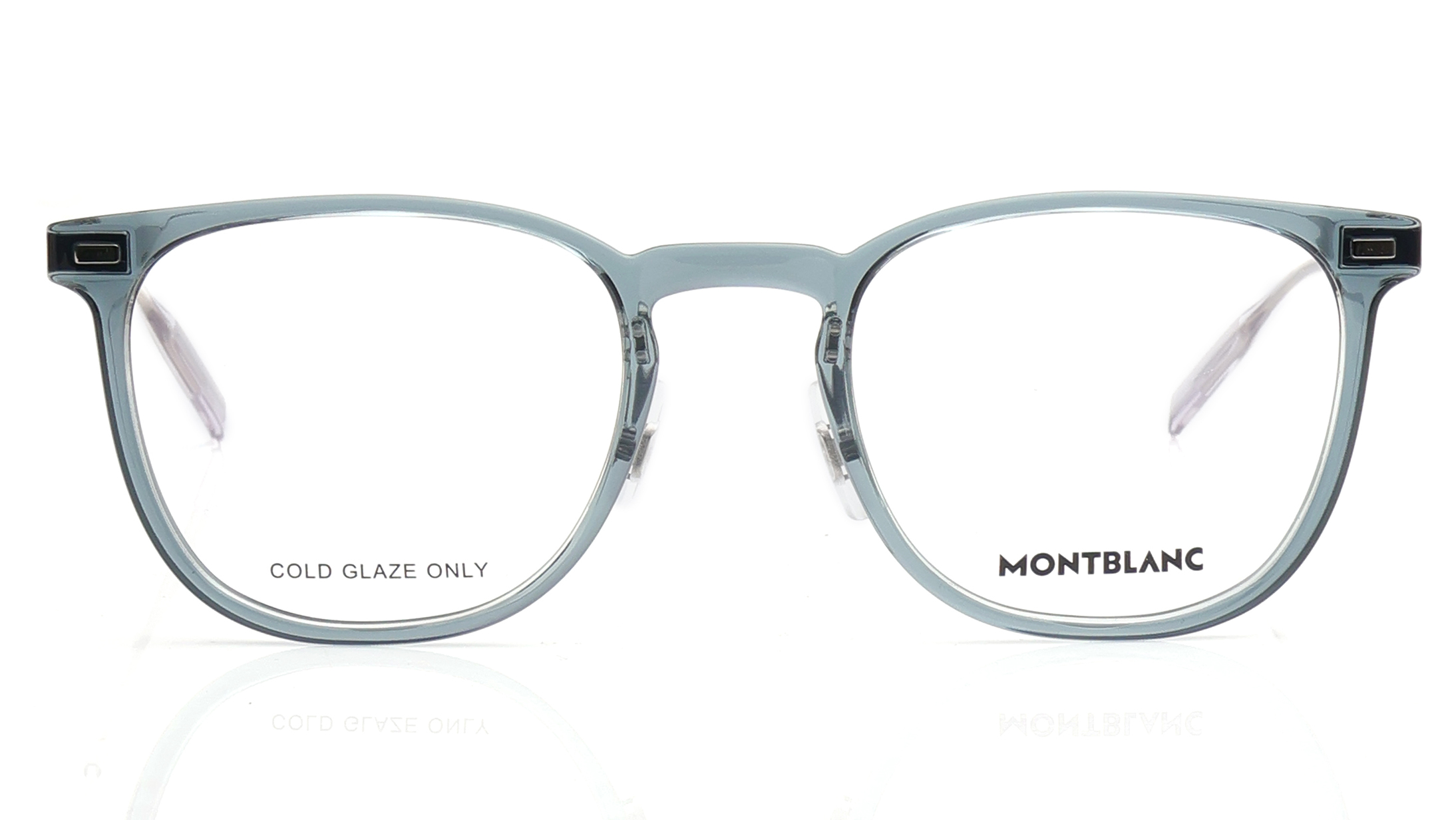 Image 1 of Grey Phantos Eyeglasses for Men from Montblanc Available at Titan Eye+