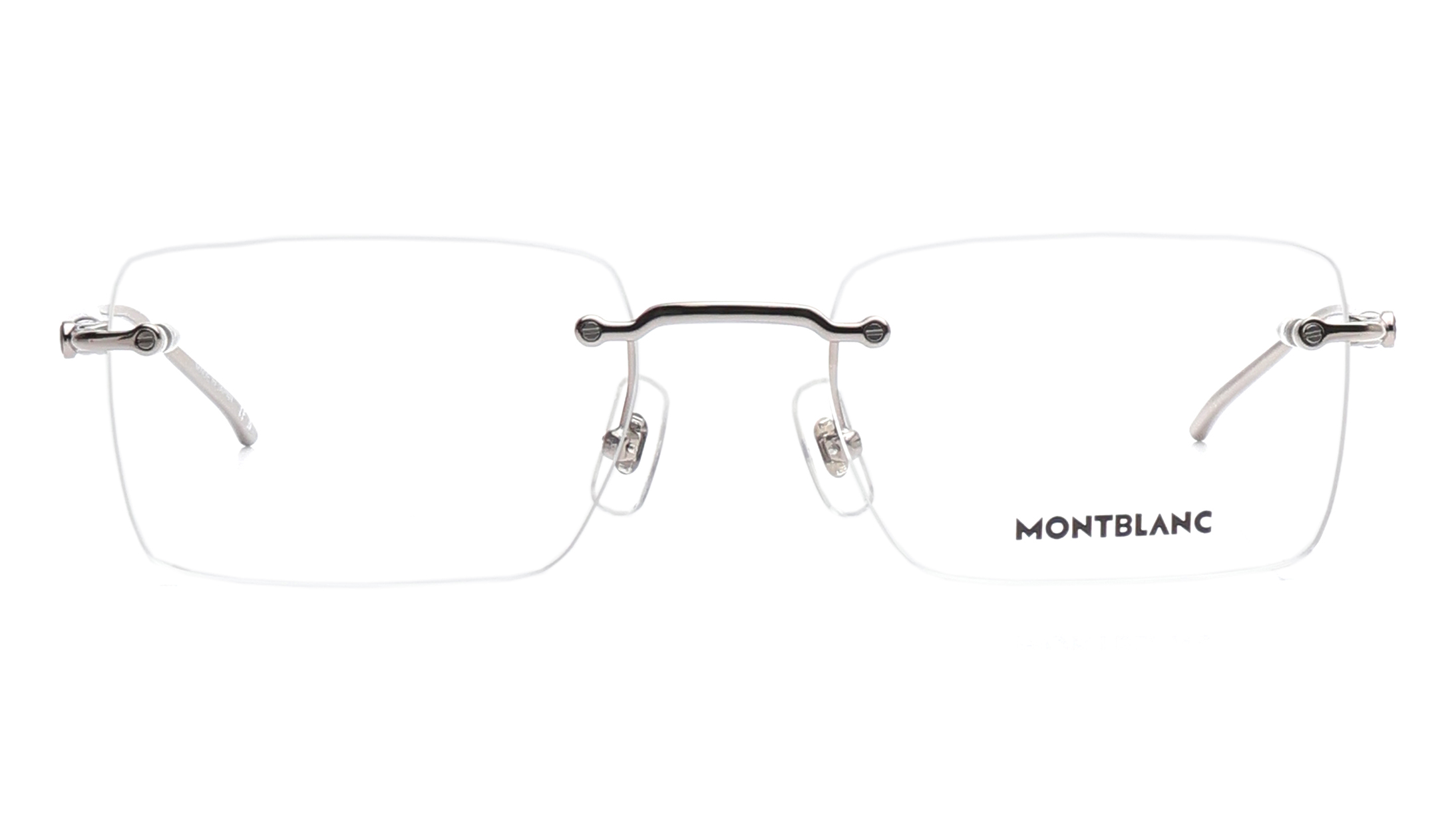 Image 1 of Grey Rectangle Eyeglasses for Men from Montblanc Available at Titan Eye+