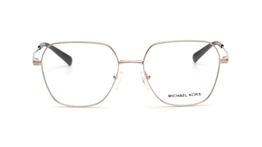 Image 1 of Gun Metal Aviator Eyeglasses for Men from Michael Kors Available at Titan Eye+