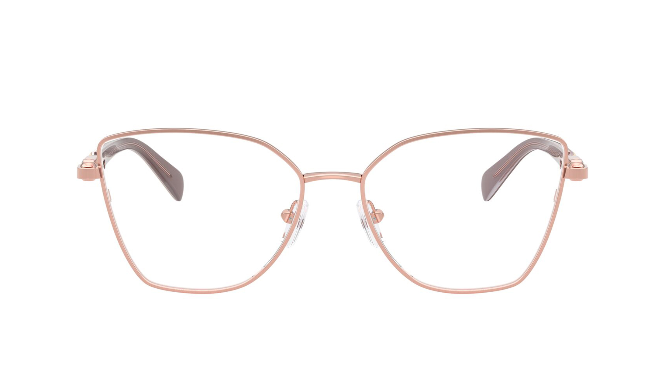 Image 1 of Pink Square Eyeglasses for Women from Michael Kors Available at Titan Eye+
