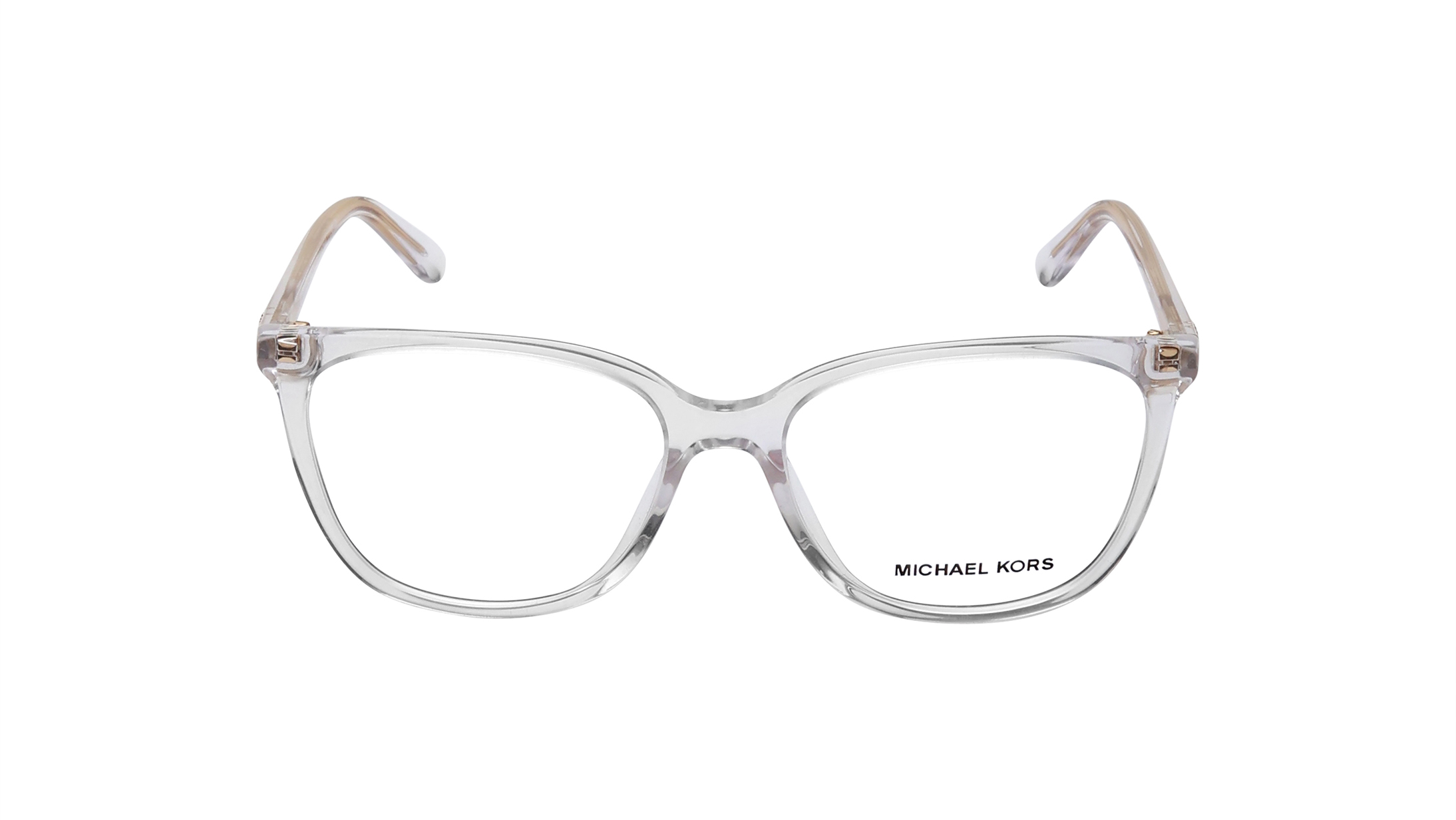 Image 1 of Transparent Pillow Eyeglasses for Women from Michael Kors Available at Titan Eye+