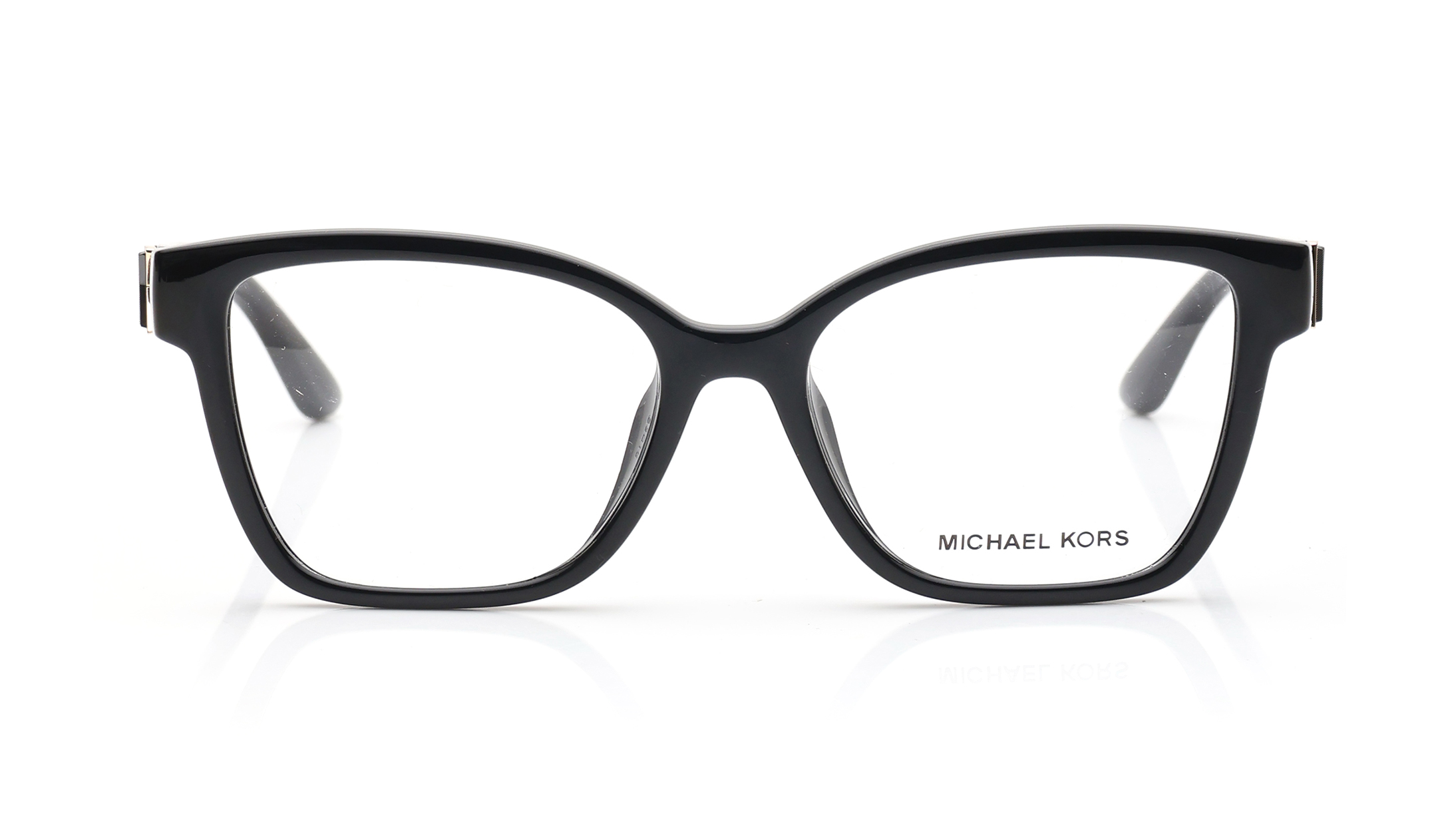 Image 1 of Brown Rectangle Eyeglasses for Women from Michael Kors Available at Titan Eye+