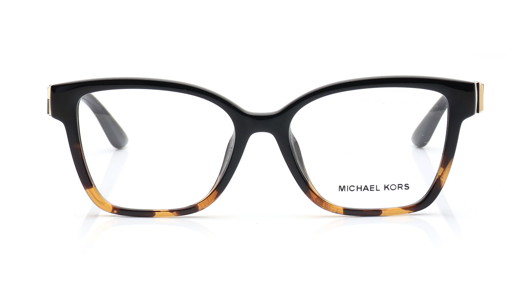 Image 1 of Transparent Rectangle Eyeglasses for Women from Michael Kors Available at Titan Eye+