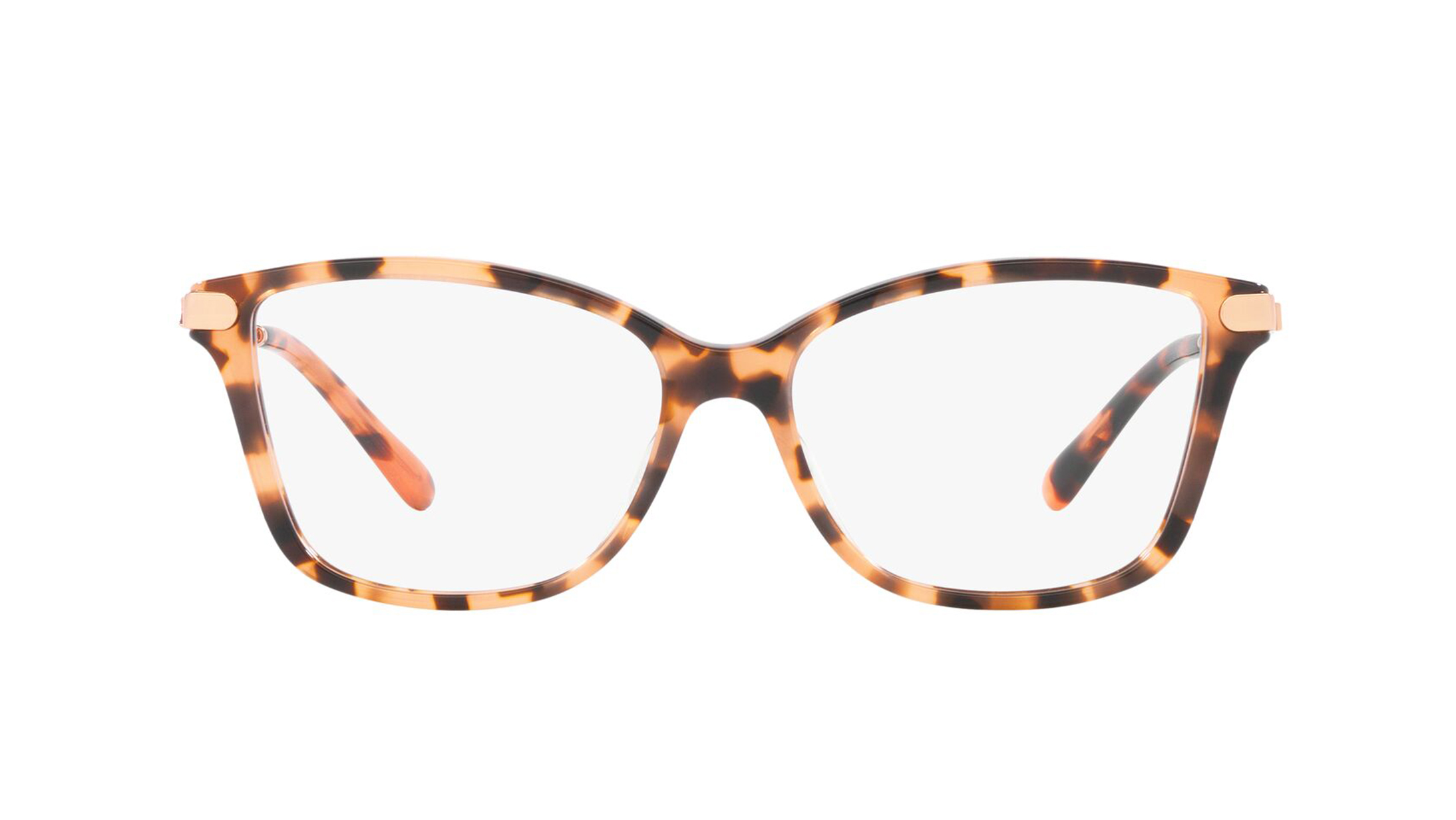 Image 1 of Rose Gold Irregular Eyeglasses for Women from Michael Kors Available at Titan Eye+