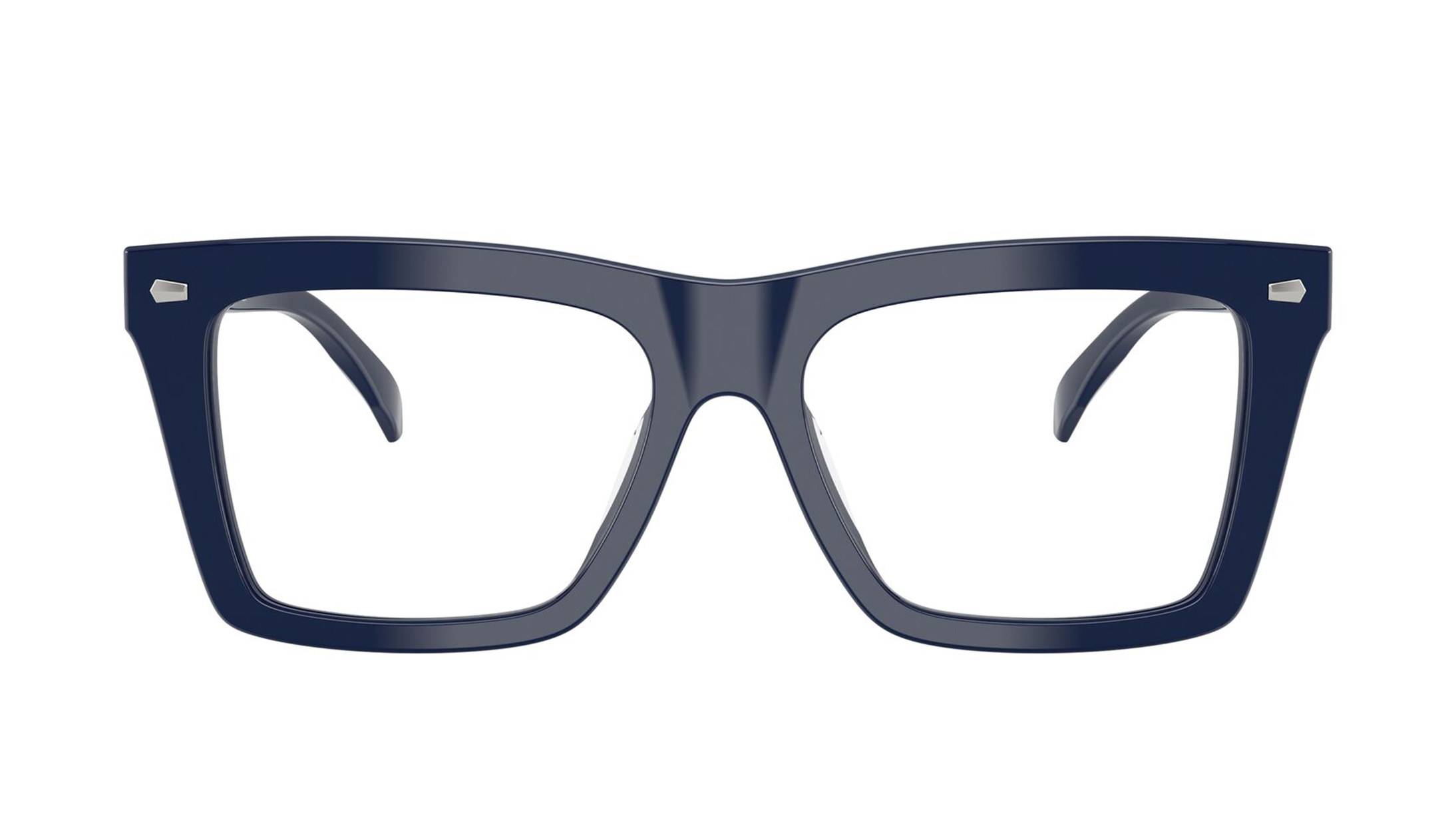 Image 1 of Blue Square Eyeglasses for Men from Michael Kors Available at Titan Eye+